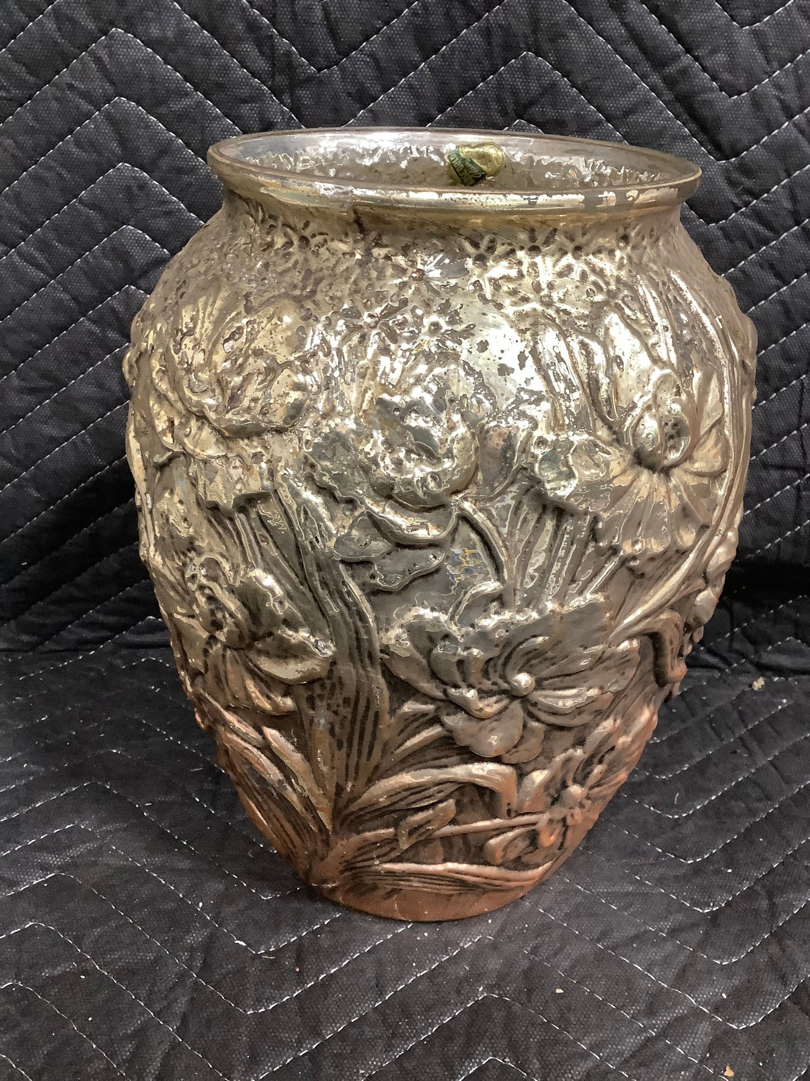 Rose Gold Glass Vase (11in Tall): Rose Gold Glass Vase (11in Tall)