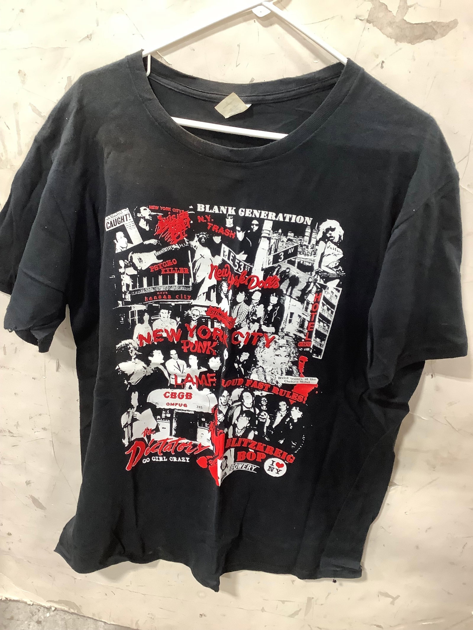 NYC Punk Rock Tshirt (Size: XL) (1 of 1)