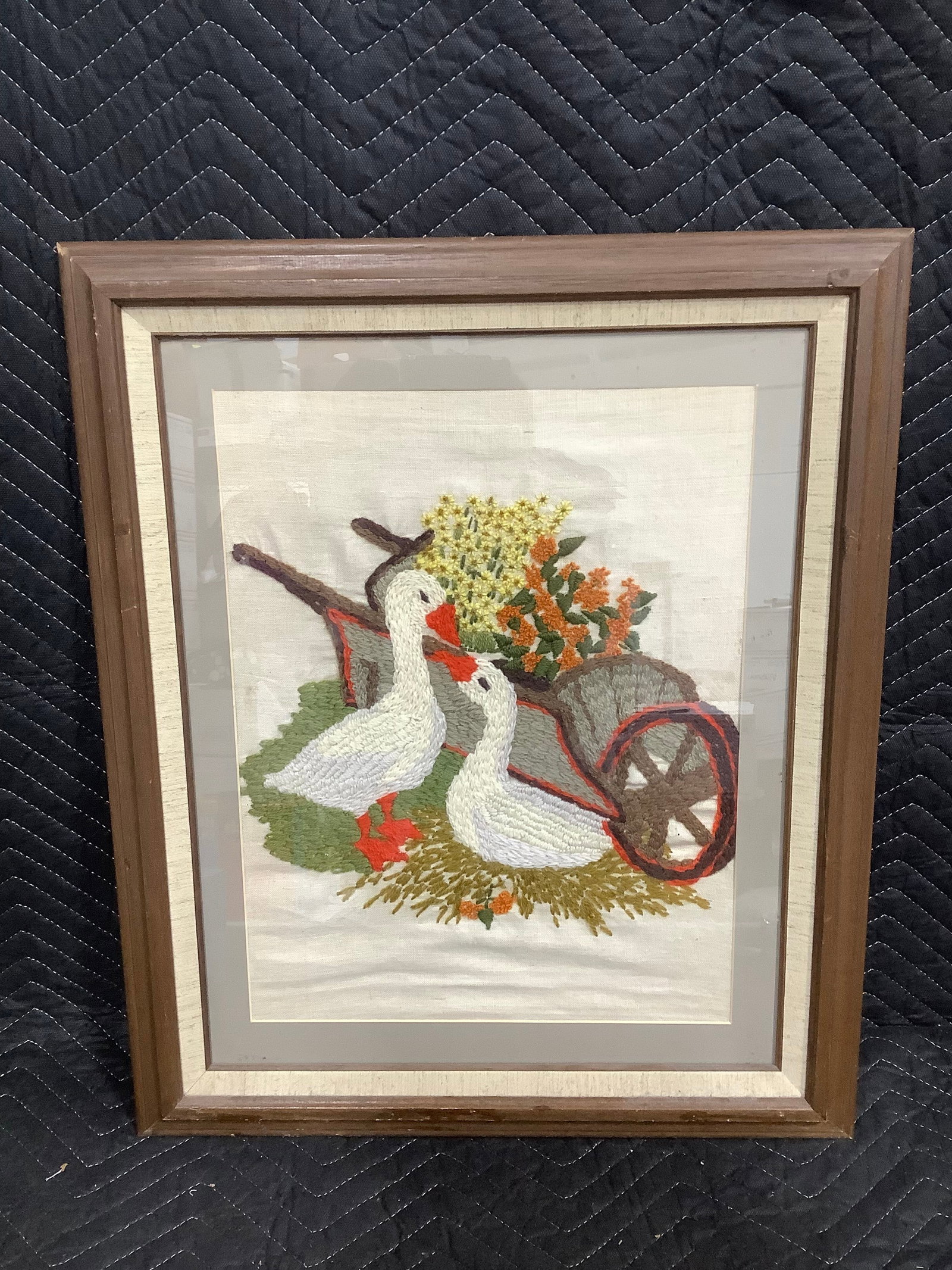 Framed embroidered artwork(20inx24in) (1 of 1)