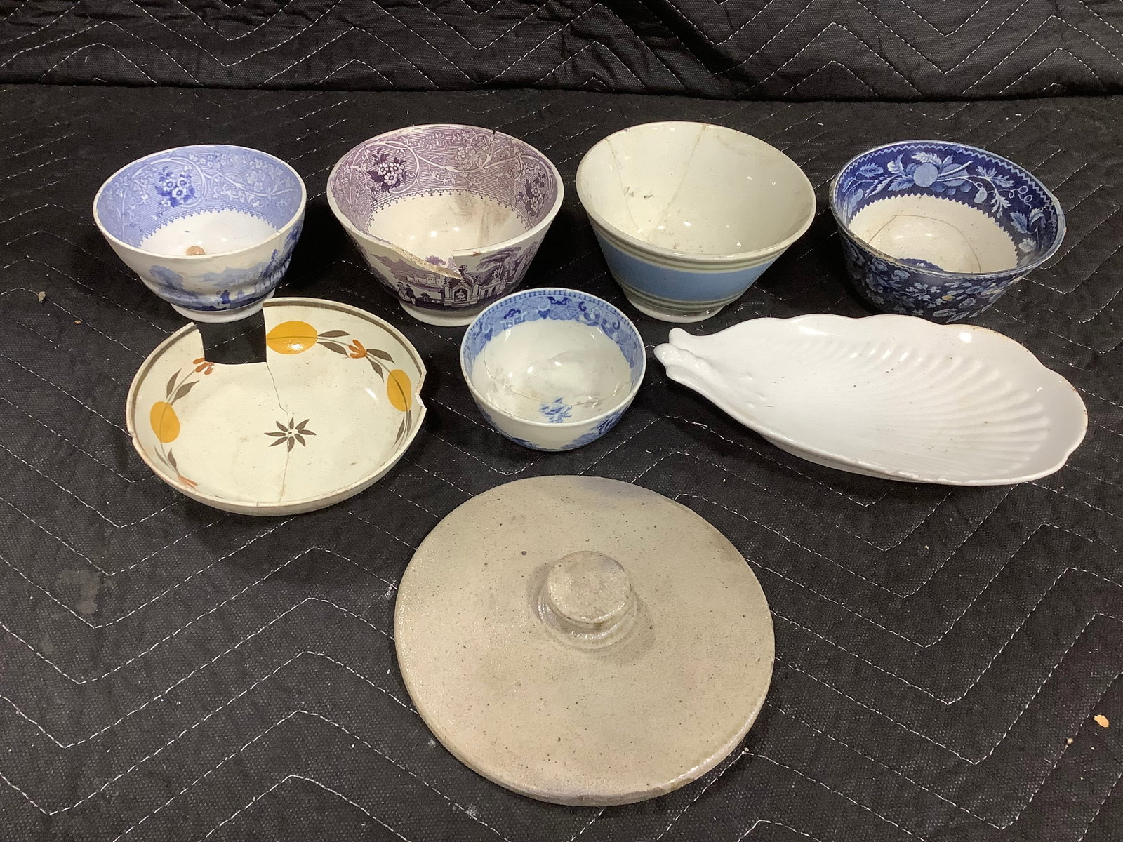 Very old and repaired oriental pieces: Very old and repaired oriental pieces