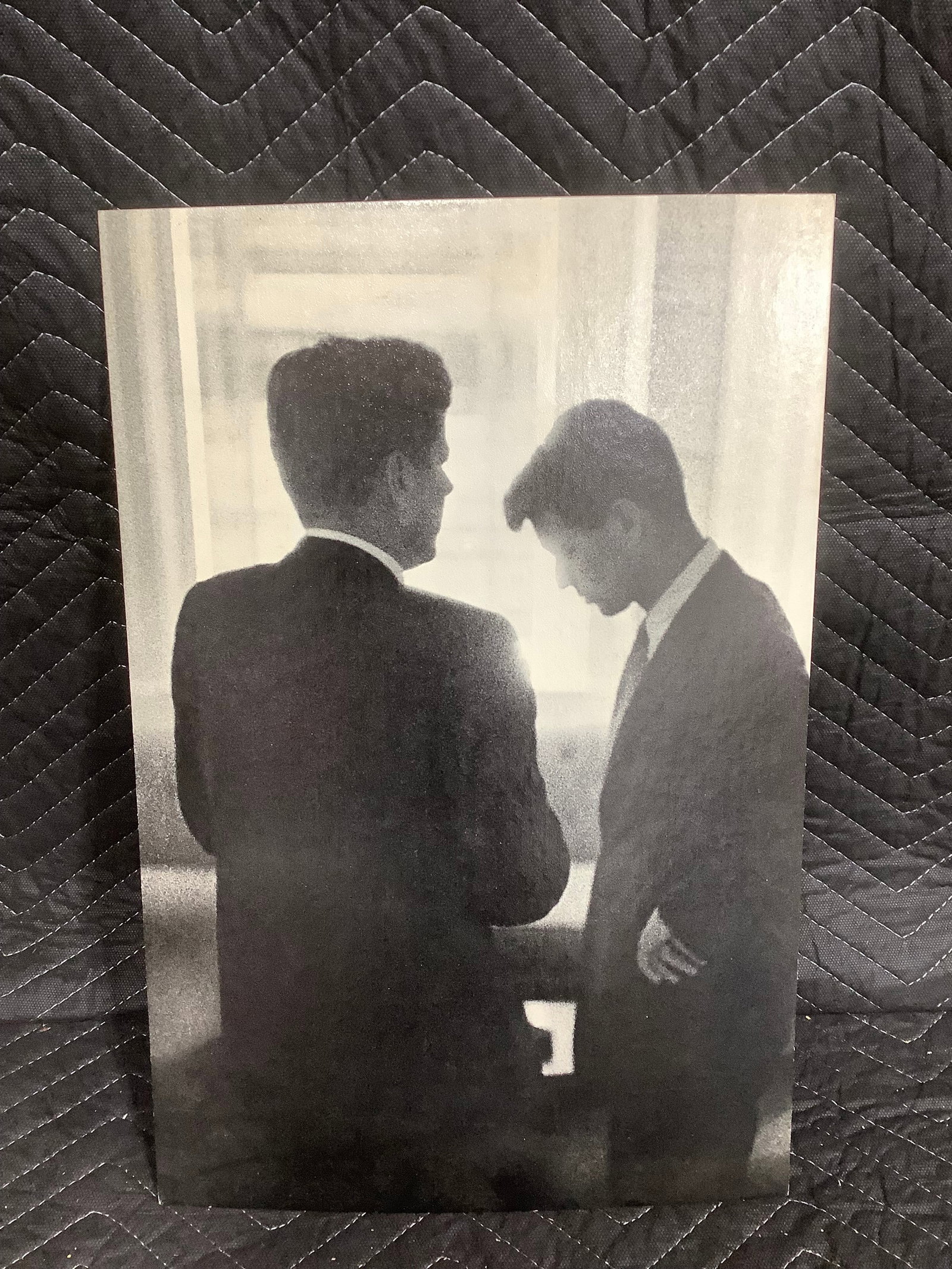 John F Kennedy and Robert F Kennedy black and white photograph(12inx18in) (1 of 1)