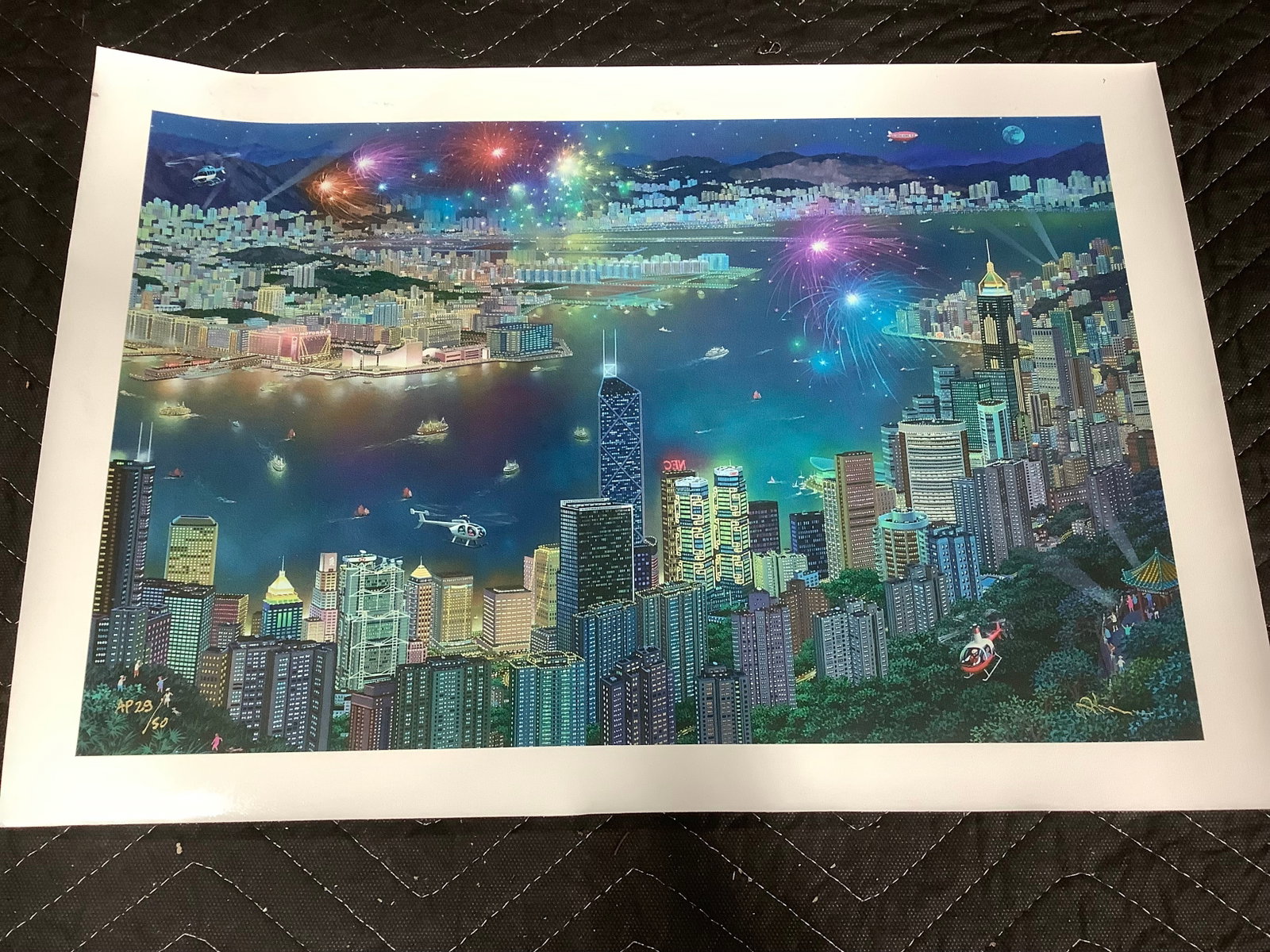 Hong Kong serigraph artwork(13.5inx19.5in) (1 of 1)