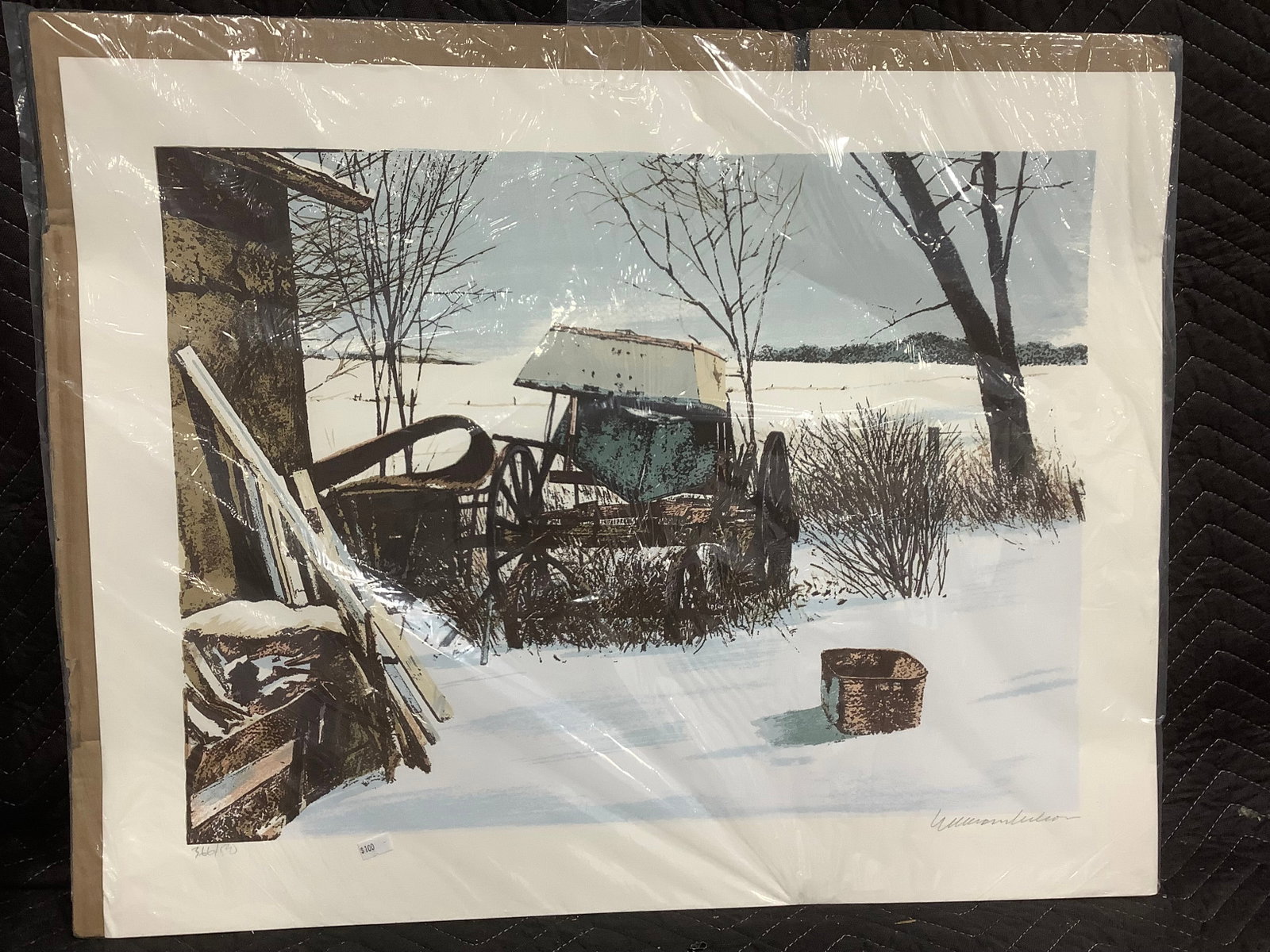 Stored for the Winter signed print by William Nelson(22.5inx29in) (1 of 1)