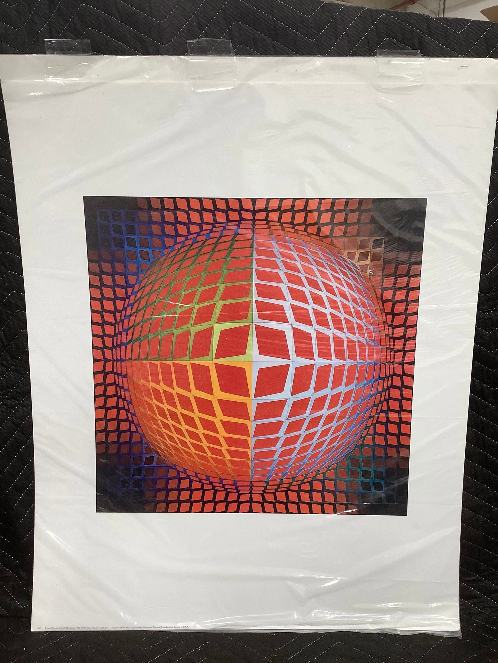 1971 offset lithograph print by Victor Vasarely(22inx28in) (1 of 1)