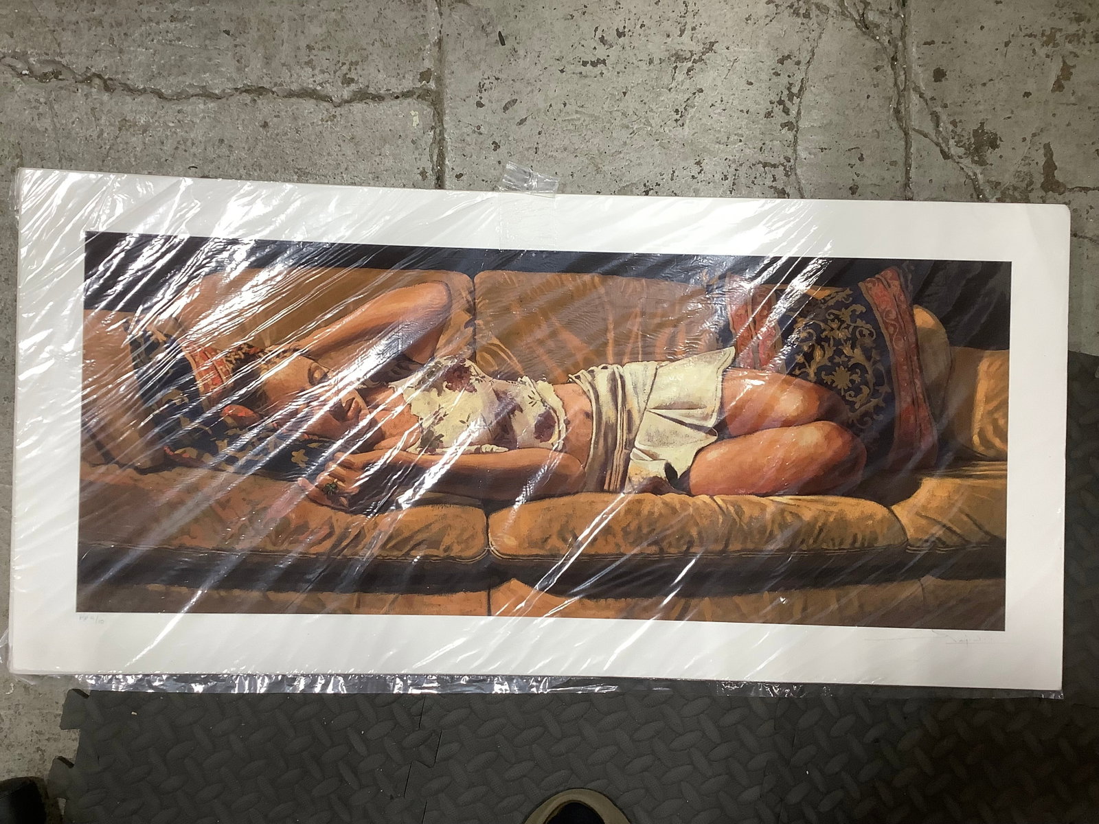 In Her Thoughts limited edition lithograph print with signature(17inx36in) (1 of 1)