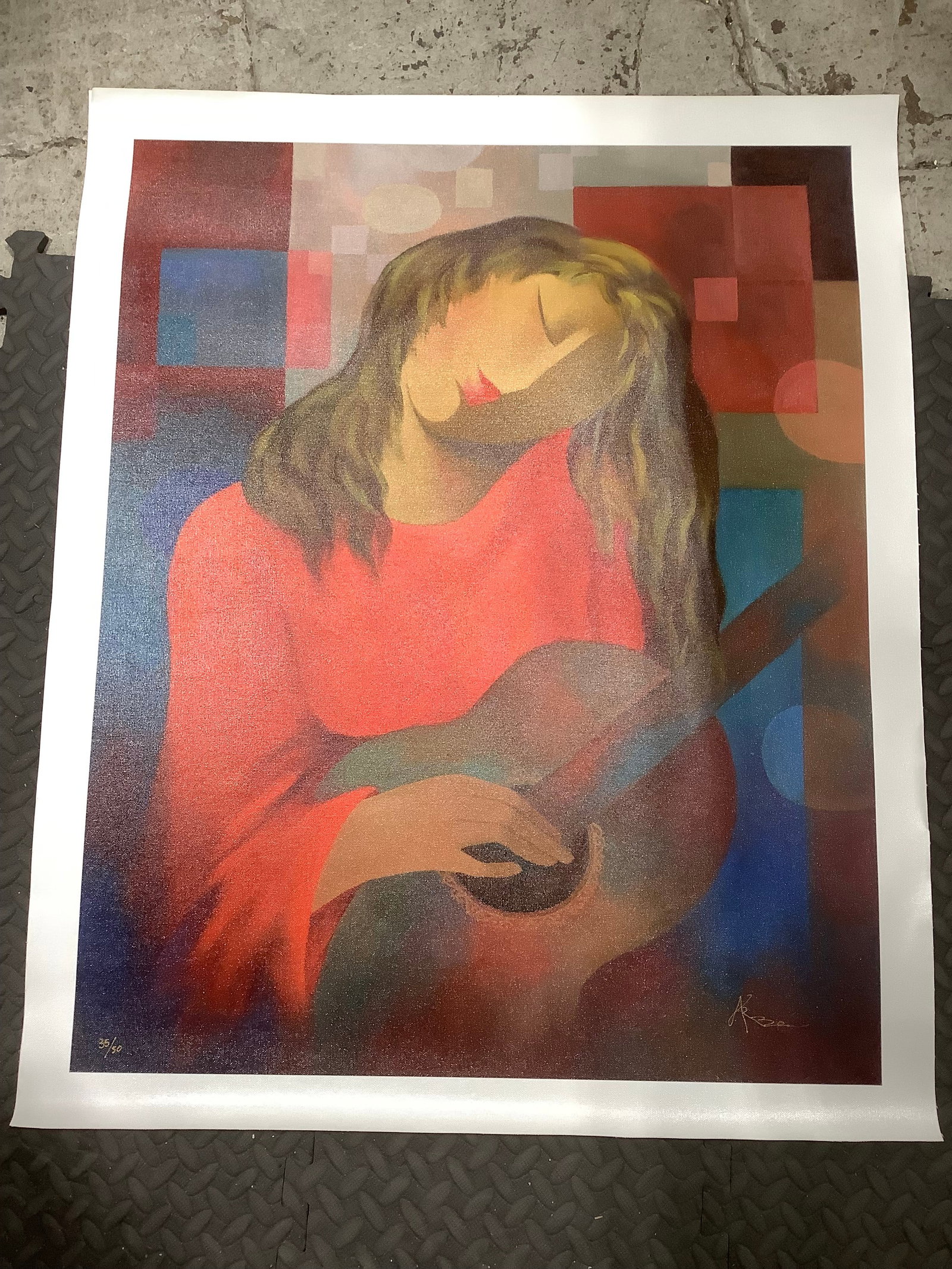 Limited edition signed serigraph artwork(27inx33in) (1 of 1)