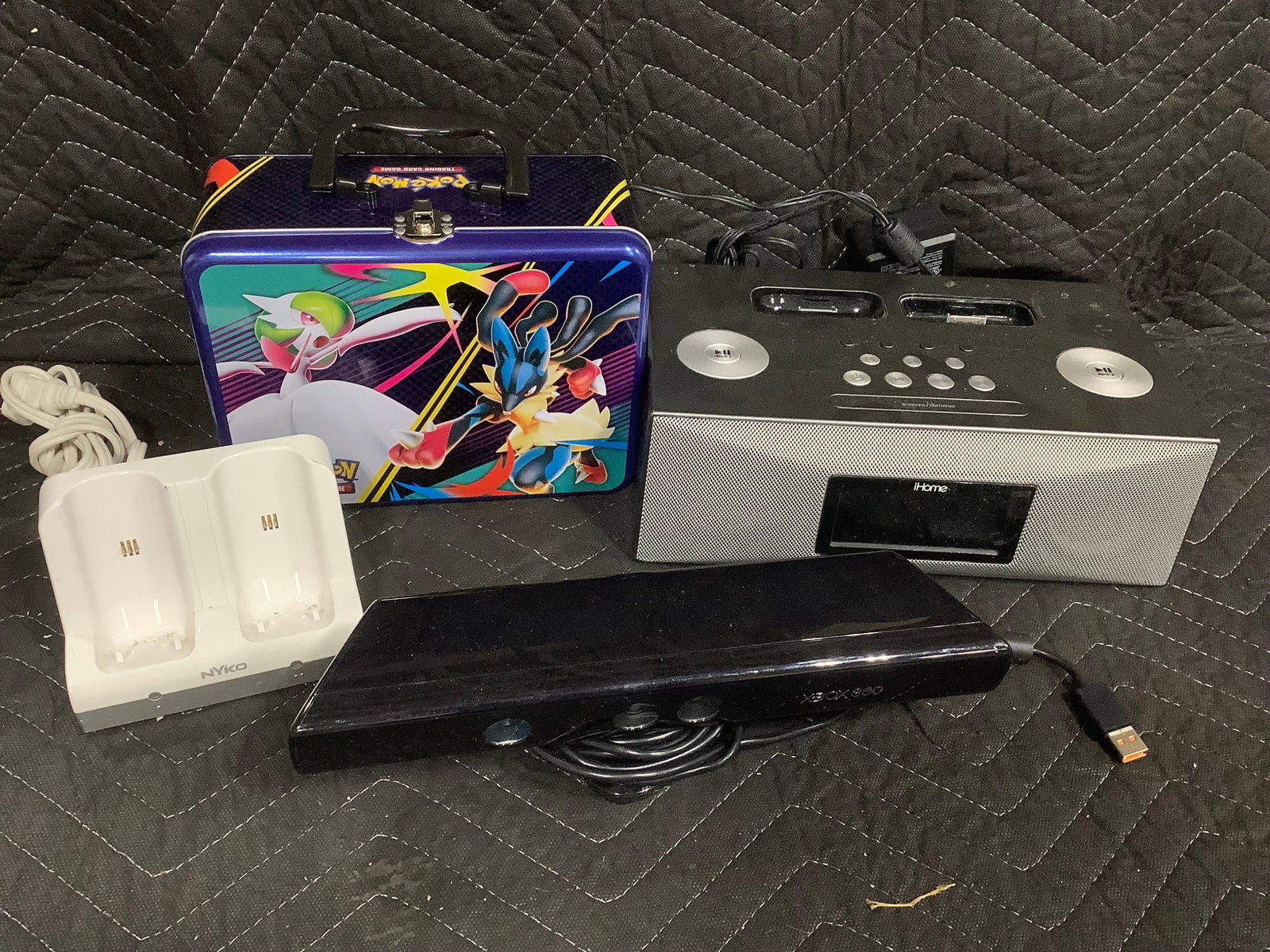 Ihome System, Xbox 360 Camera, EMPTY Pokemon Lunchbox, and more (1 of 1)