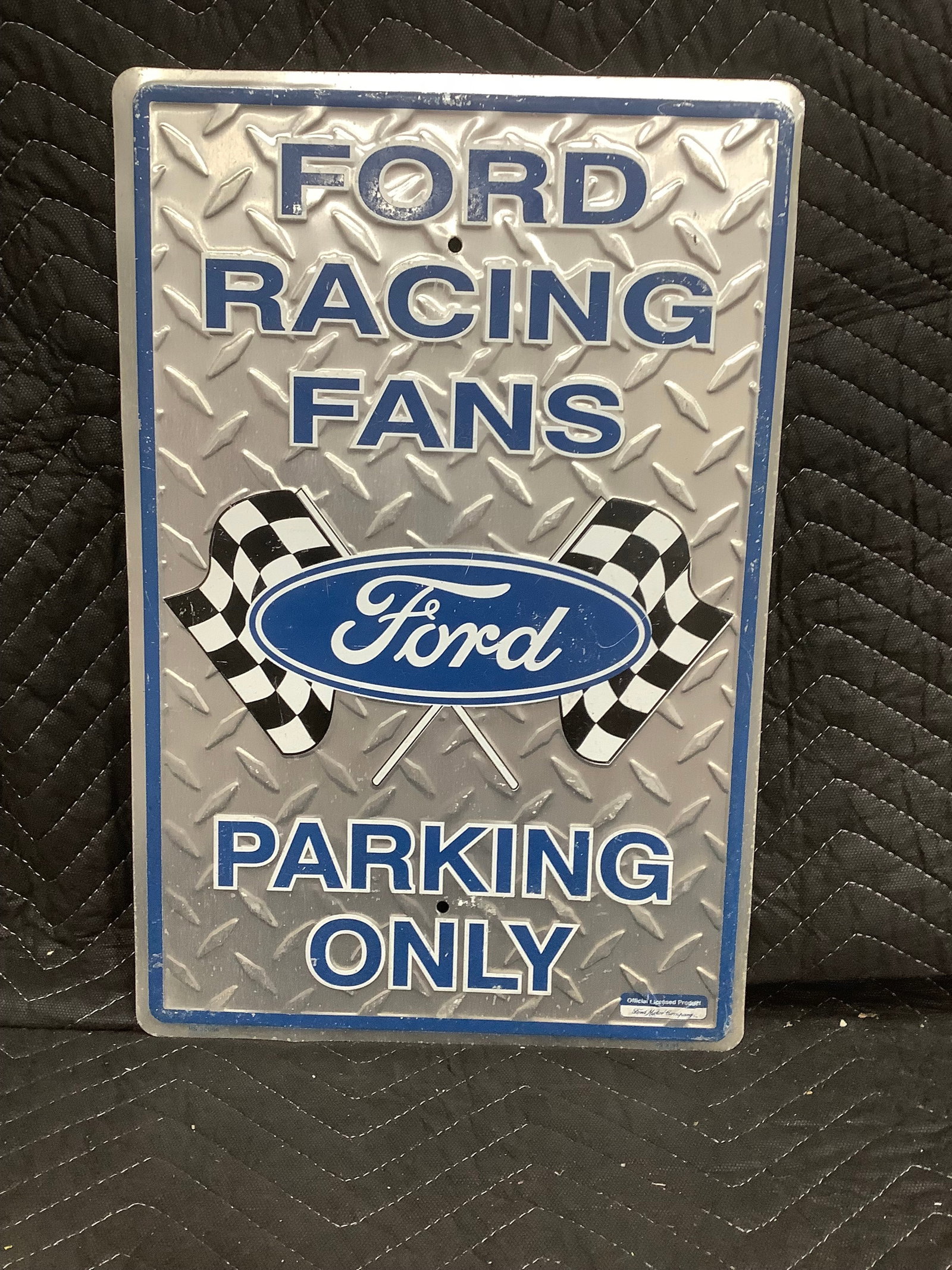 Ford Racing Fans Tin Sign (12inx18in): Ford Racing Fans Tin Sign (12inx18in)