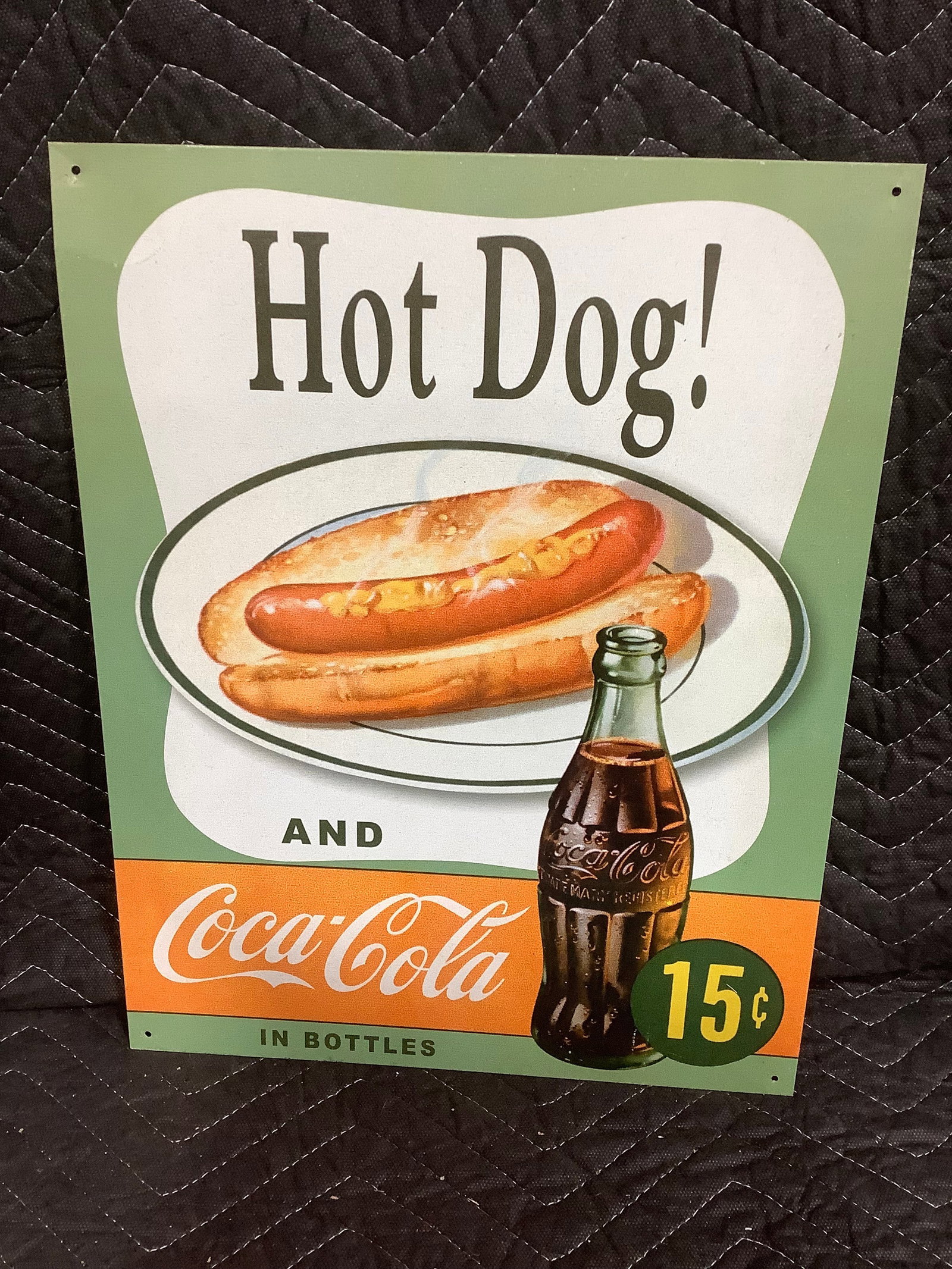 Hot Dog Tin Sign (12.5inx16in) (1 of 1)