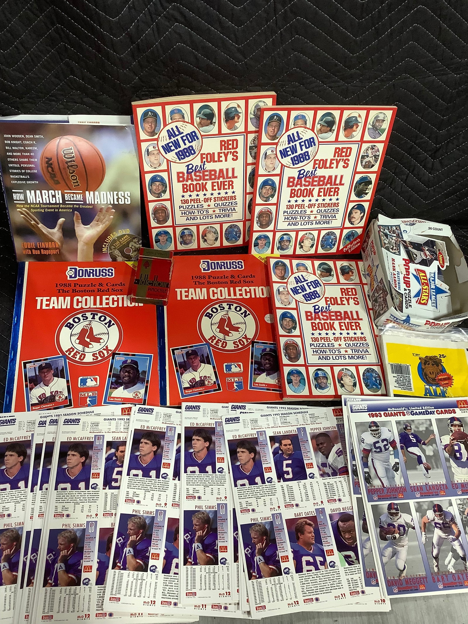 Red Foleys Baseball Books, 1993 Giants Card Sheets, and more: Red Foleys Baseball Books, 1993 Giants Card Sheets, and more
