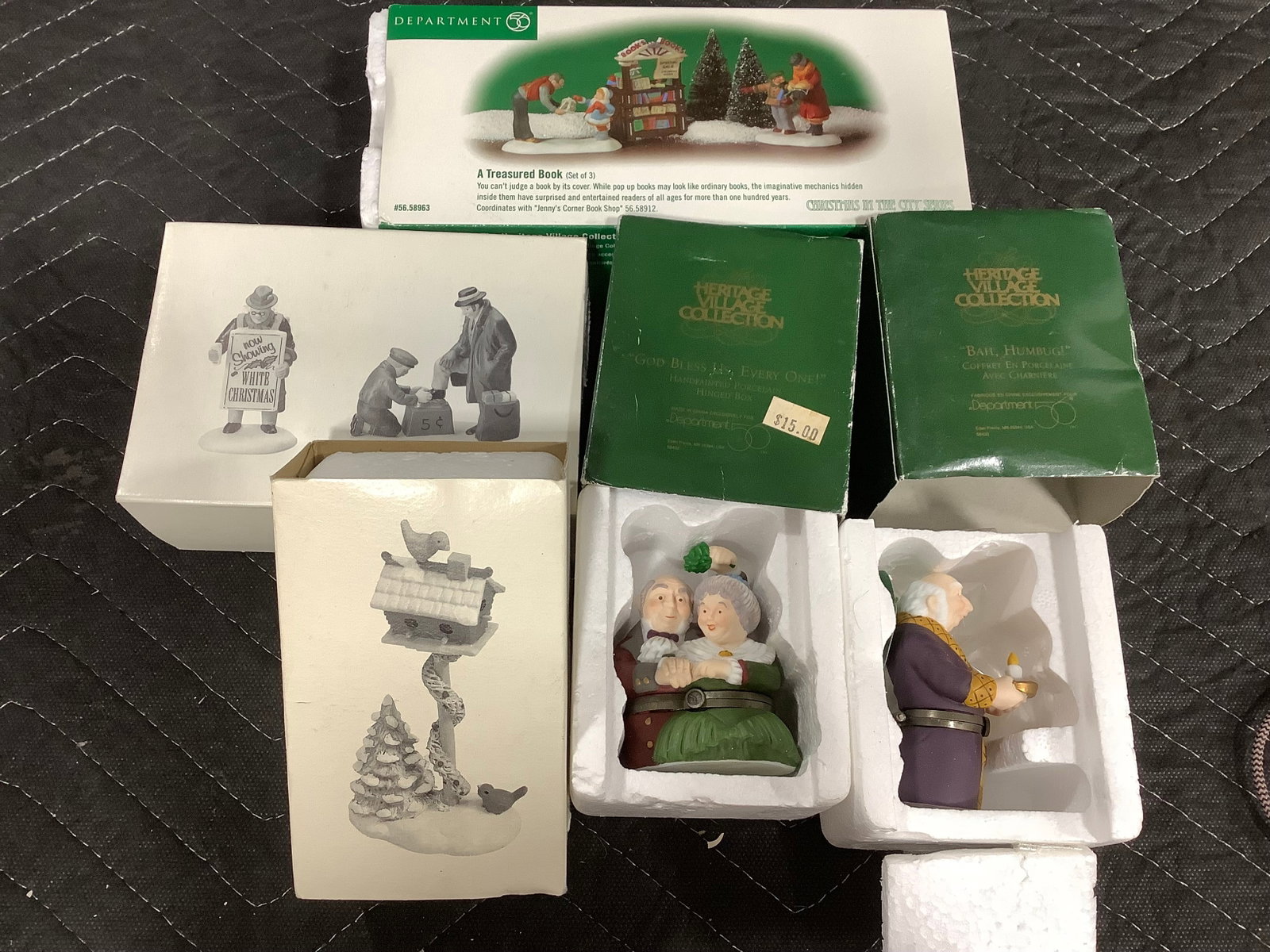 Collectible statues in box(Heritage Village Collection, Dept.56, etc.) (1 of 1)