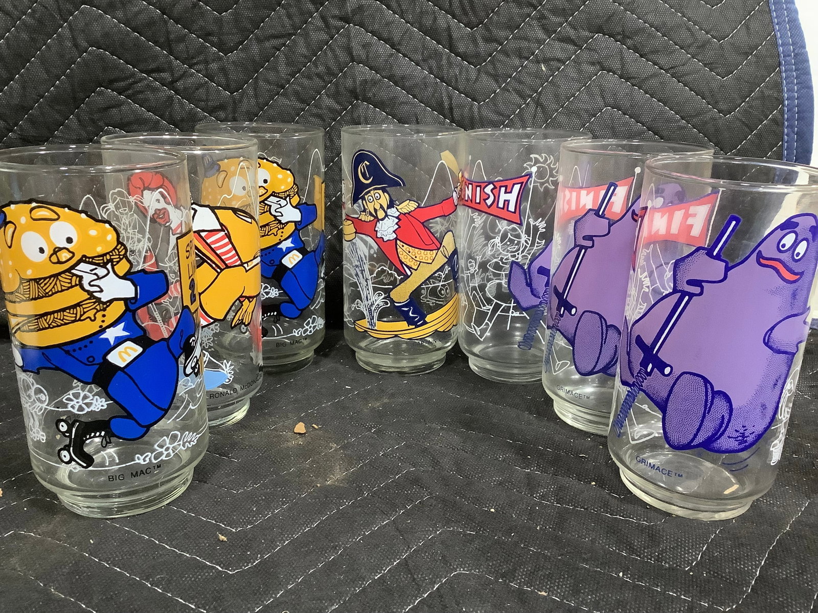 Vintage McDonalds Glasses (5.5in Tall): Vintage McDonalds Glasses (5.5in Tall)