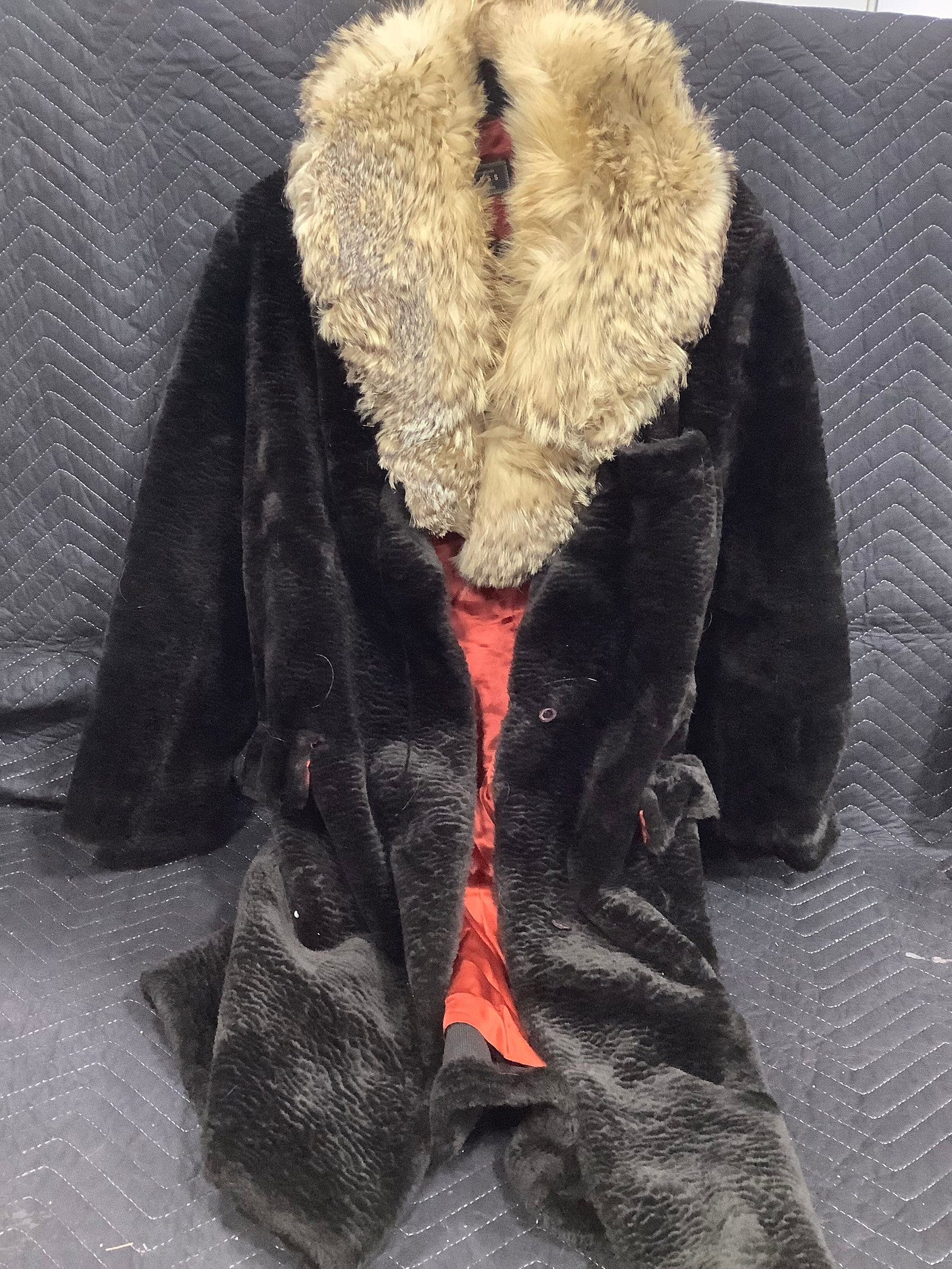 Express Faux Fur Long Jacket (Size: M) (1 of 1)