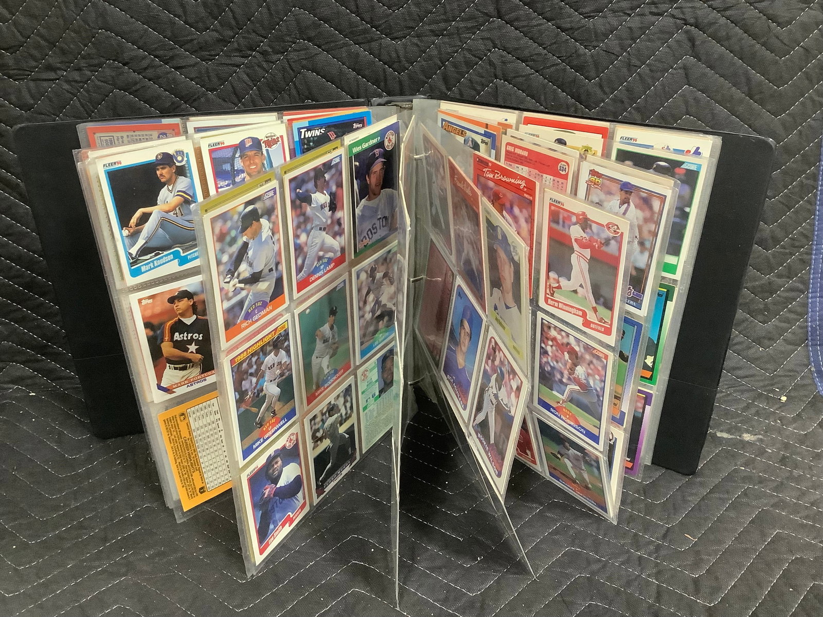 Binder with various baseball cards (1 of 1)