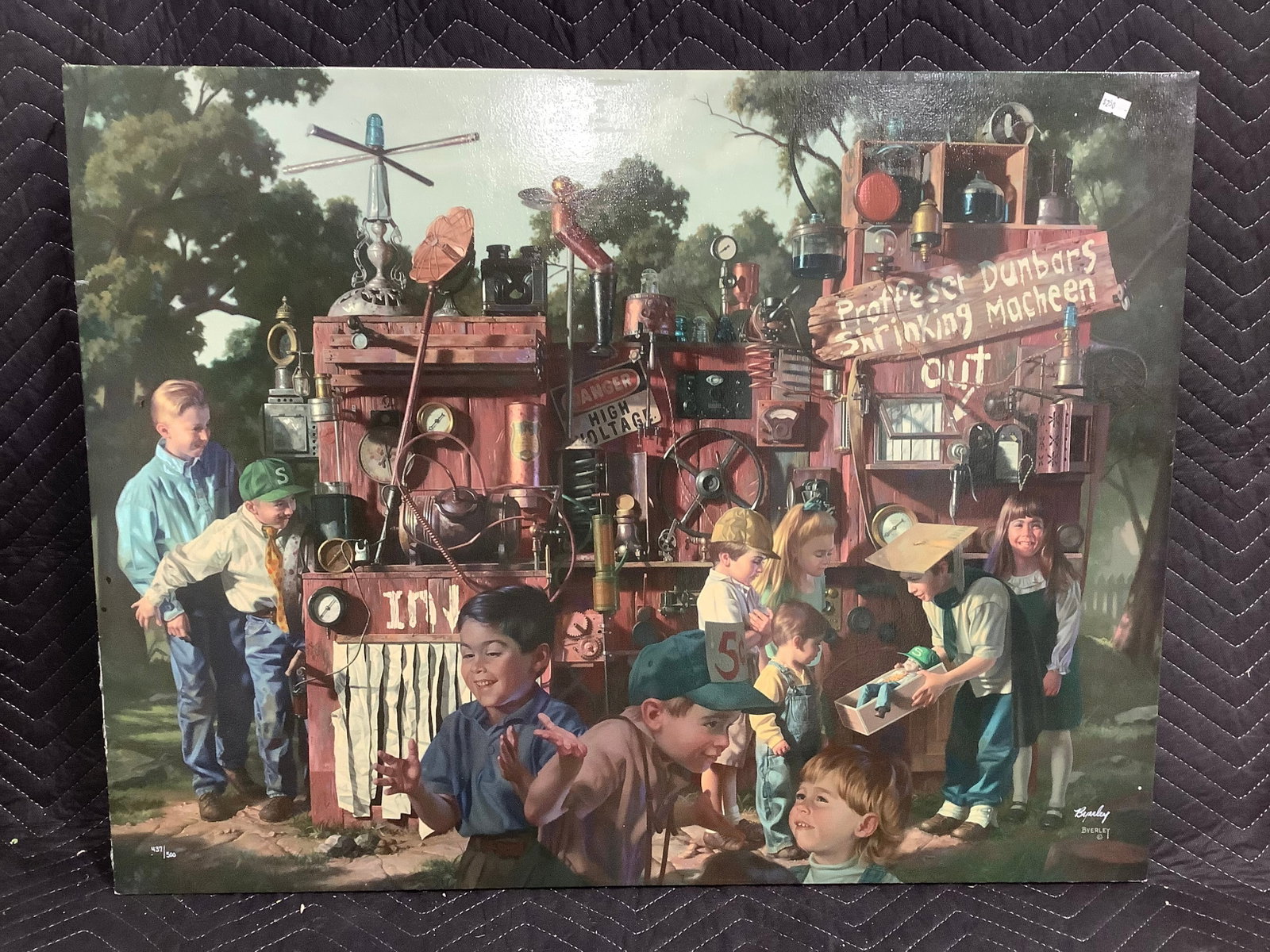 The Incredible Shrinking Machine art print canvas by Bob Byerley(24.5inx32in): The Incredible Shrinking Machine art print canvas by Bob Byerley(24.5inx32in)