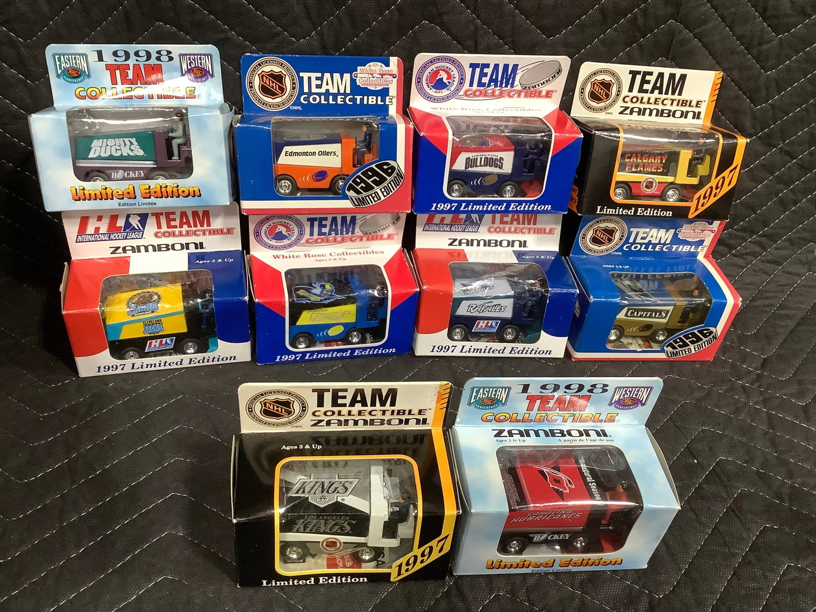 Vintage 1990s White Rose Collectibles NHL Zambonis *New in Package*: Vintage 1990s White Rose Collectibles NHL Zambonis *New in Package*