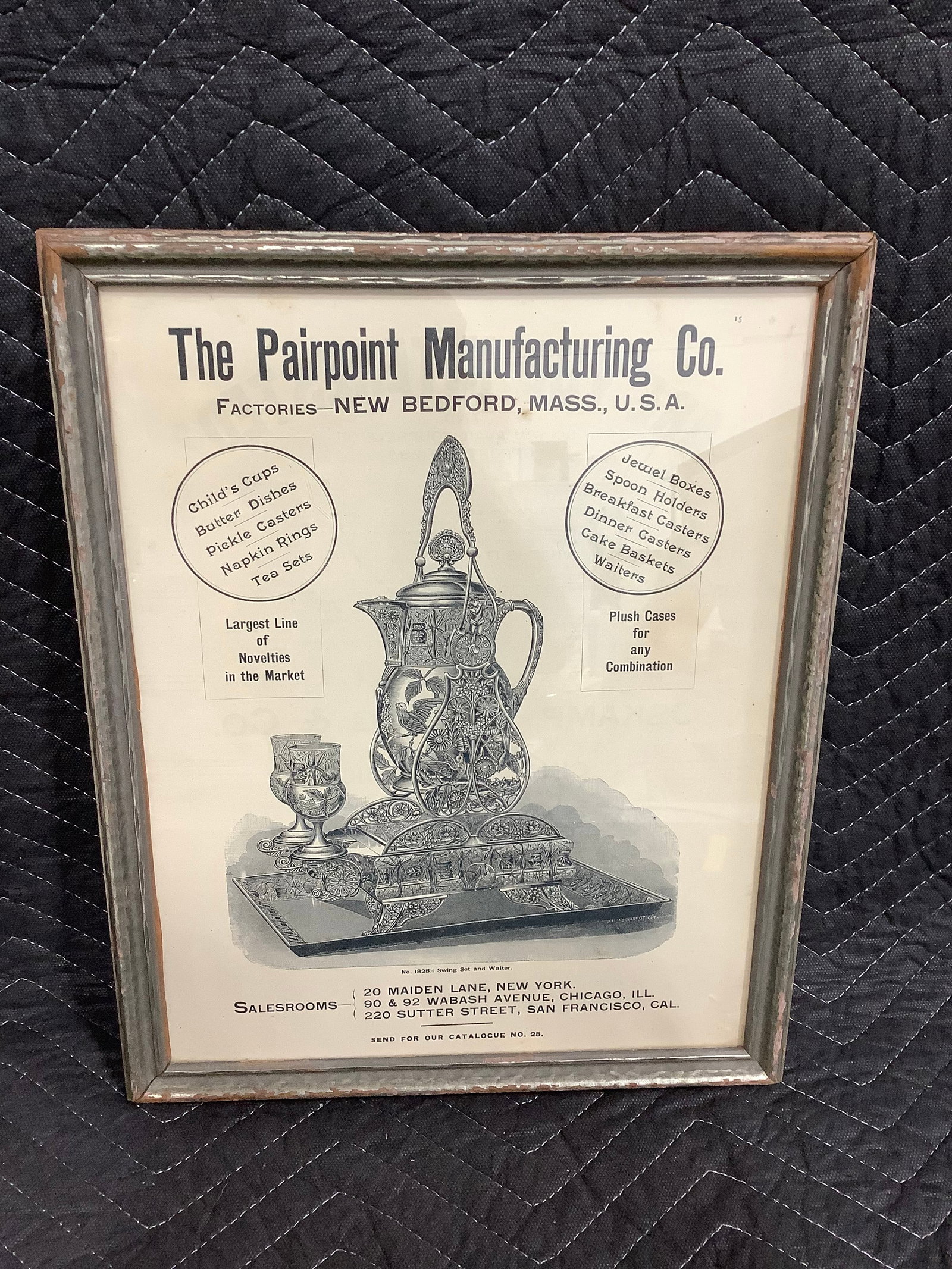 Antique Framed Advertisement (12.5inx15.5in): Antique Framed Advertisement (12.5inx15.5in)
