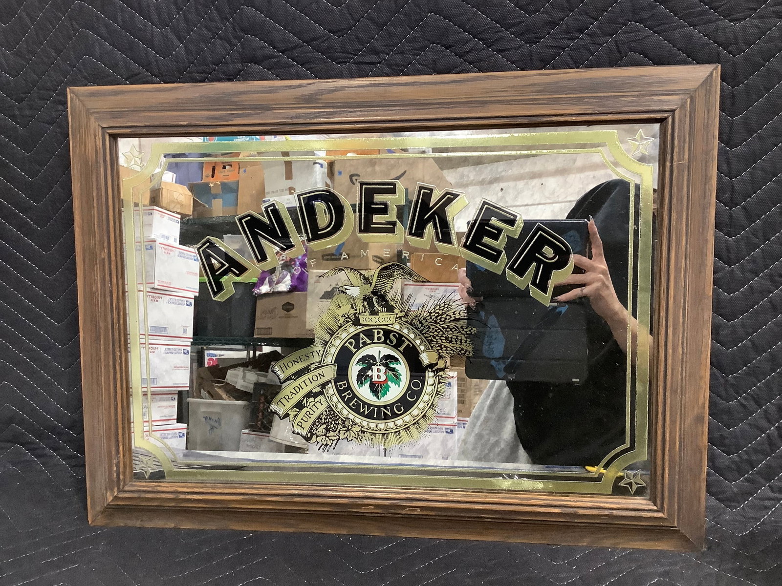 Andeker Pabst Beer Mirror Pub Sign (22.5inx16.5in) (1 of 1)