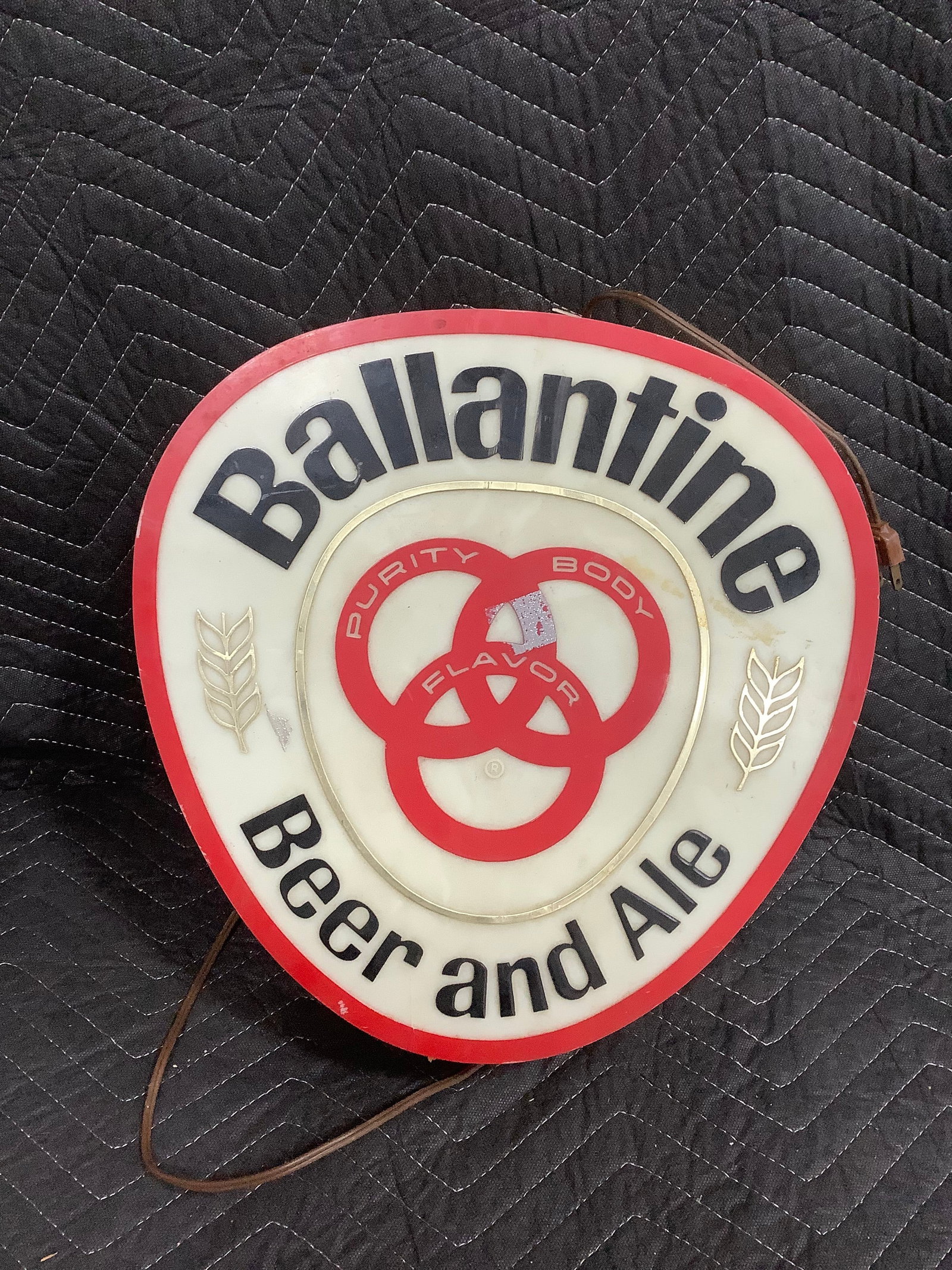 Ballantine Beer and Ale light(14inx14in): Ballantine Beer and Ale light(14inx14in)