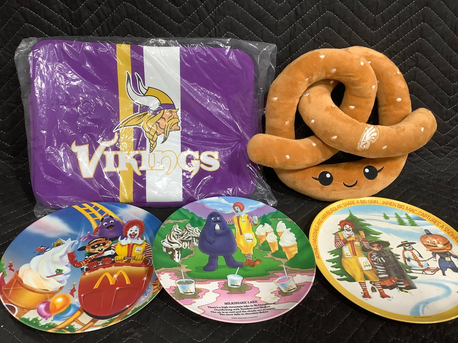 Vintage Mcdonalds Plates, Vikings Computer Case, and more (1 of 1)
