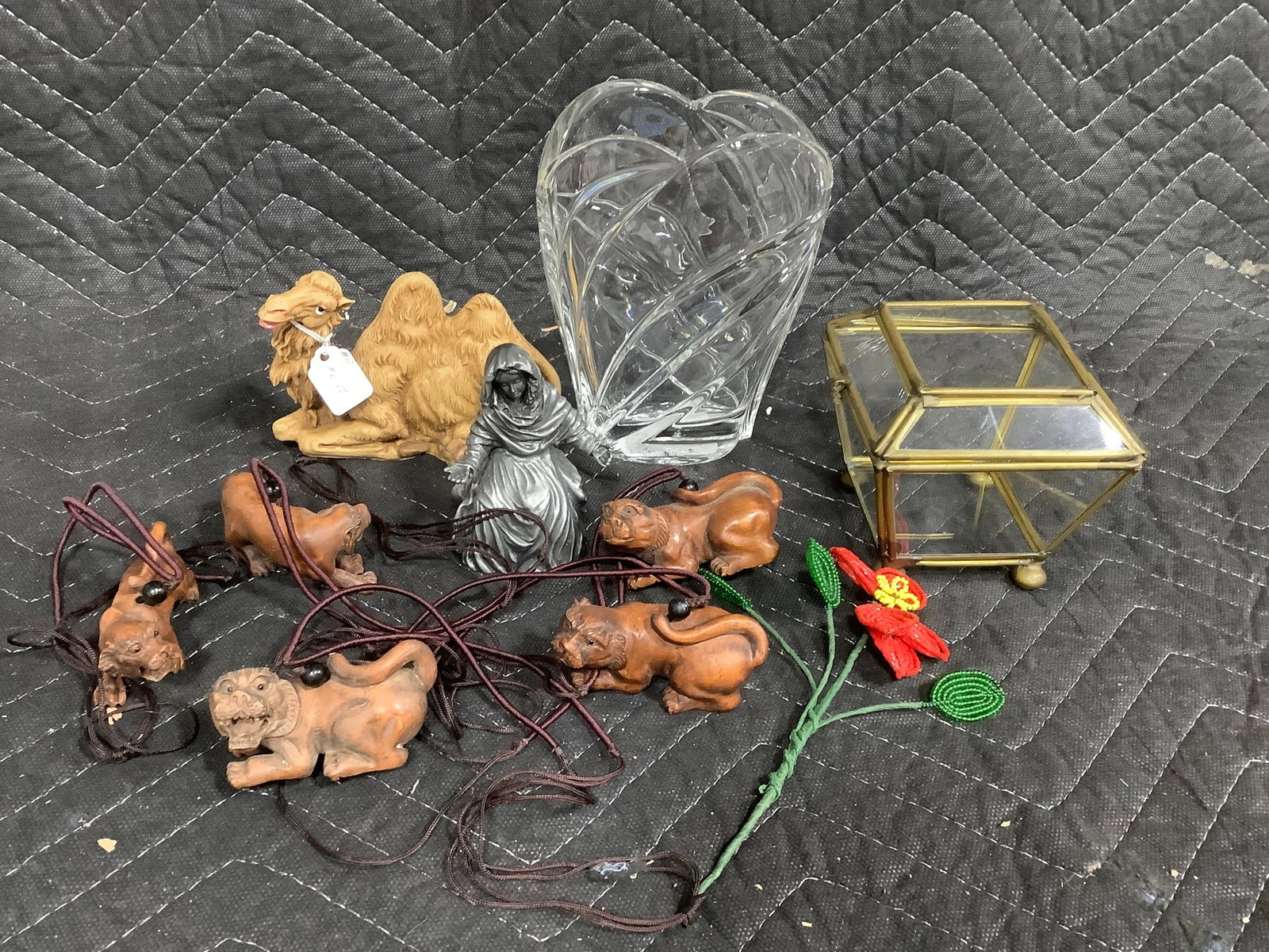 Various Decorative Figures, Lenox Glass Vase, and more (Tallest - 6in) (1 of 1)