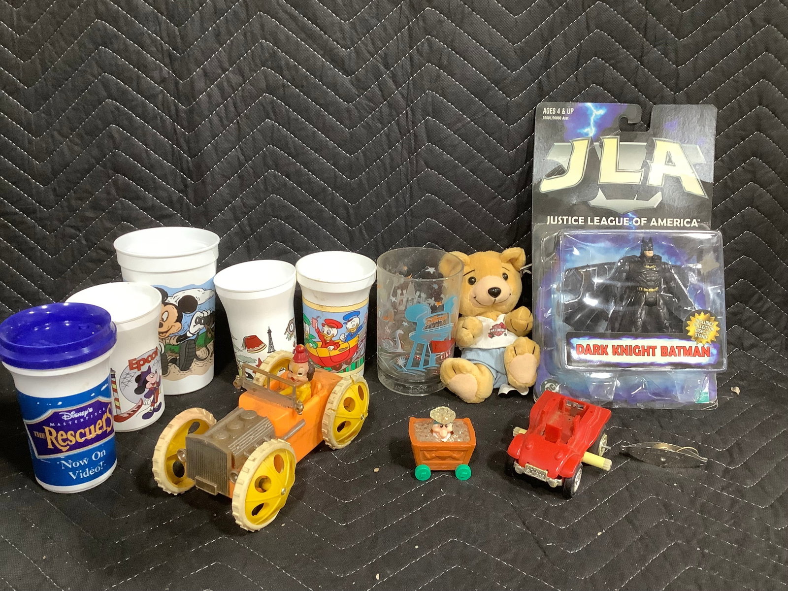 JLA Batman Collectible, Vintage Disney Cups, and more: JLA Batman Collectible, Vintage Disney Cups, and more