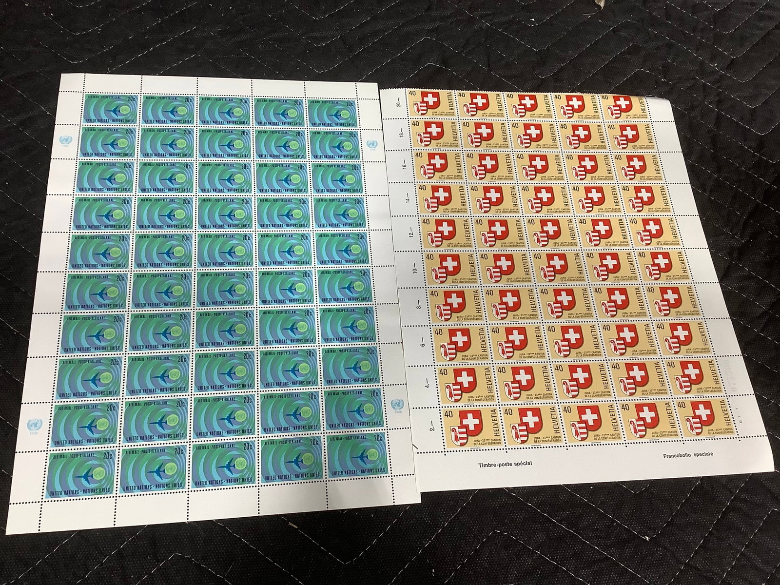 1968 Stamp Sheets (1 of 1)