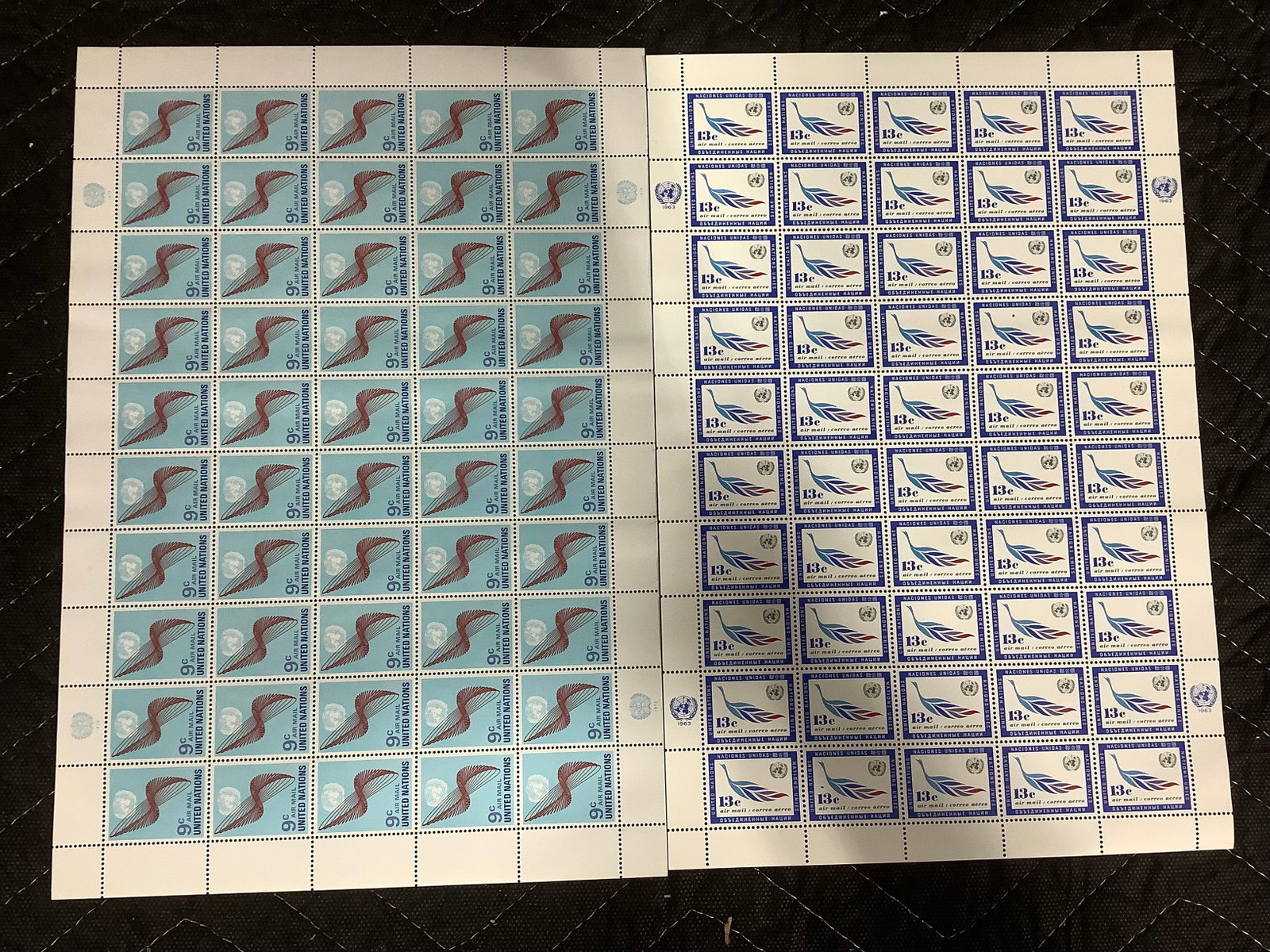 1963/1972 Stamp Sheets: 1963/1972 Stamp Sheets
