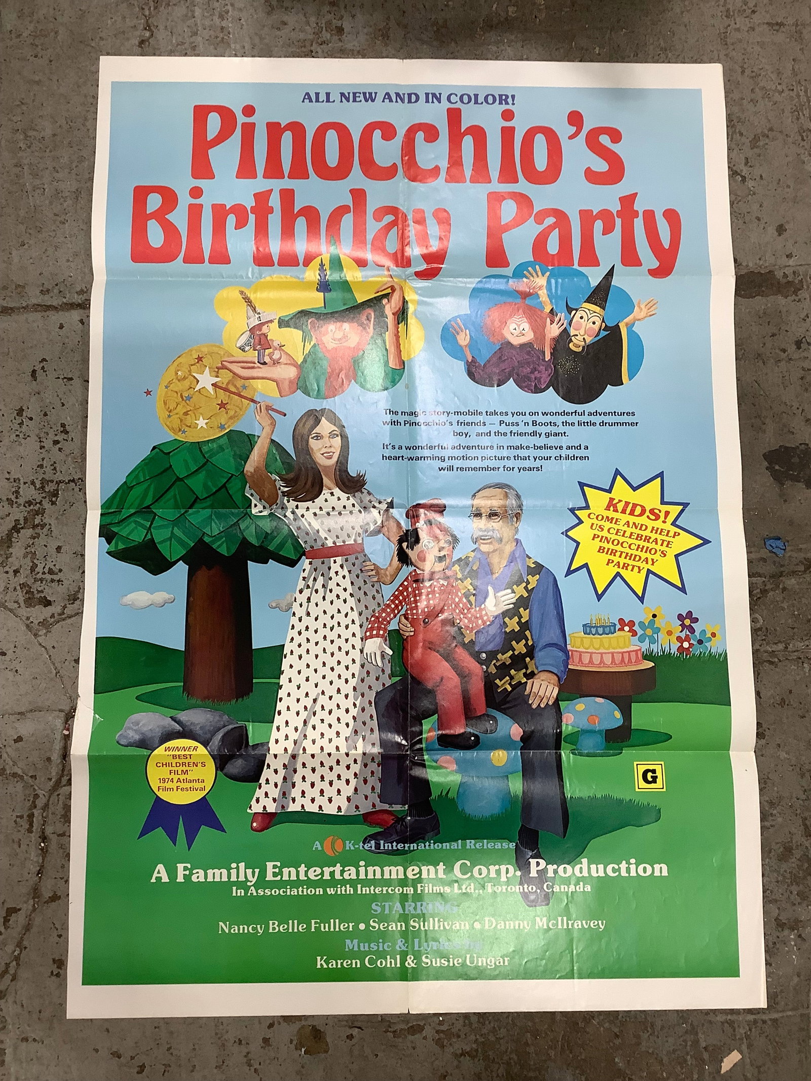 Pinocchios Birthday Party Poster (27inx40in): Pinocchios Birthday Party Poster (27inx40in)