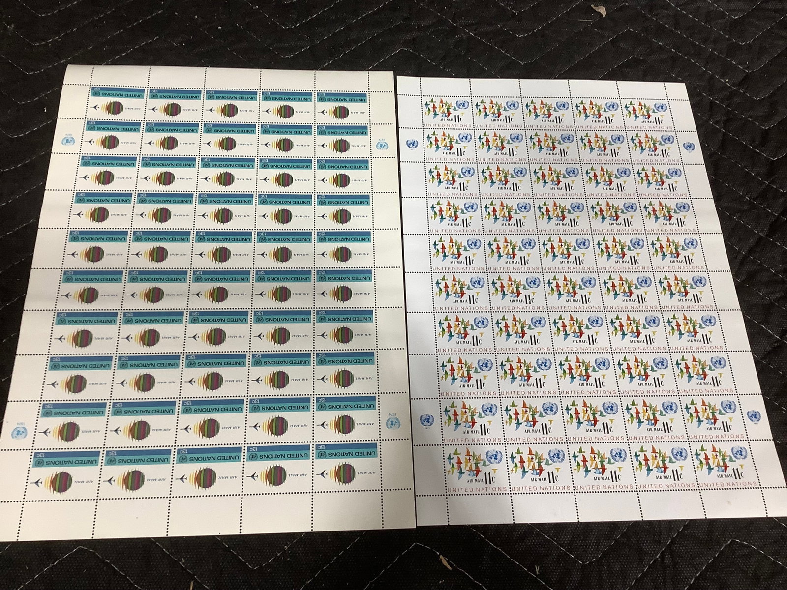 1972/1974 Stamp Sheets: 1972/1974 Stamp Sheets