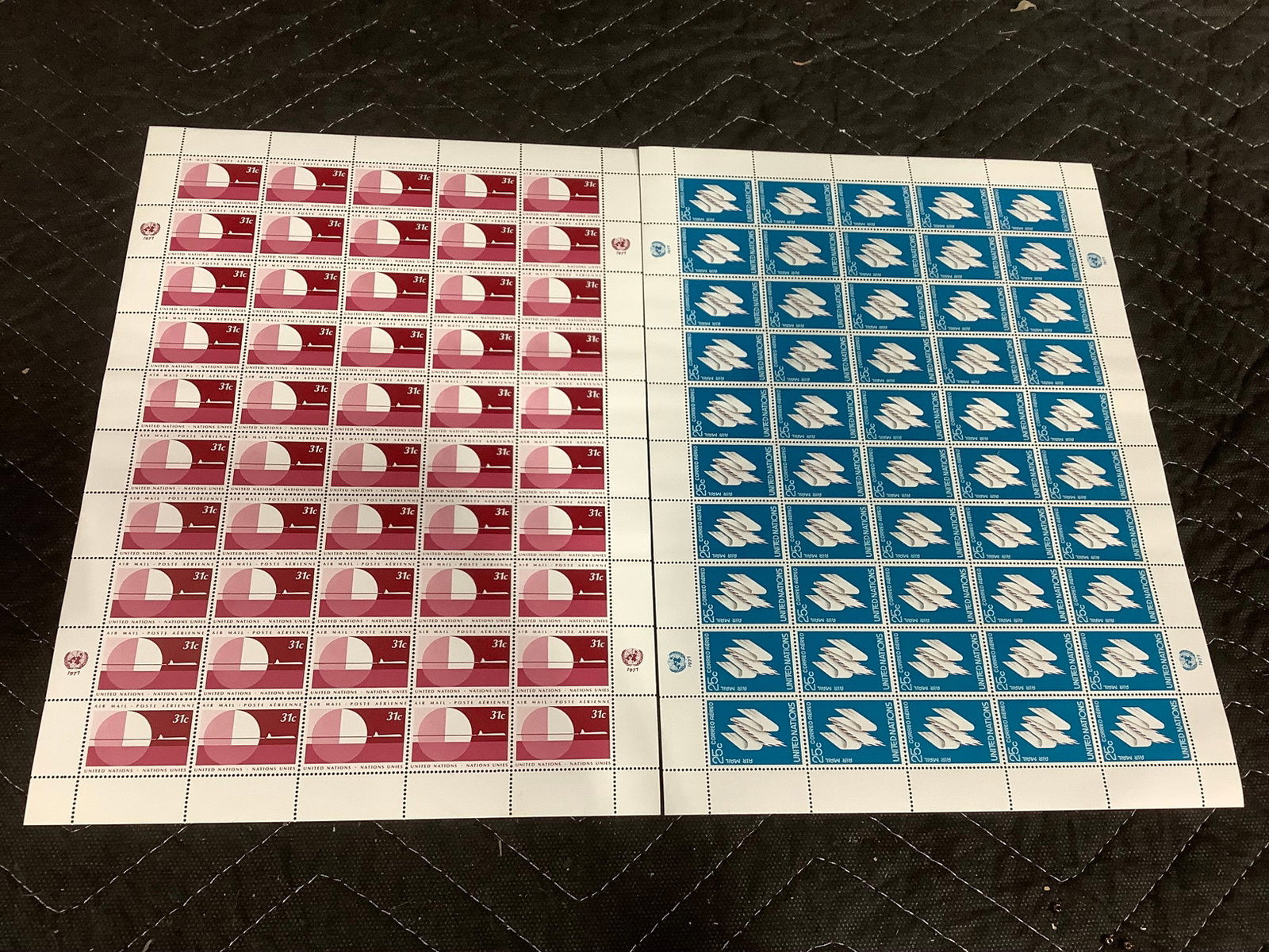 1977 Stamp Sheets: 1977 Stamp Sheets