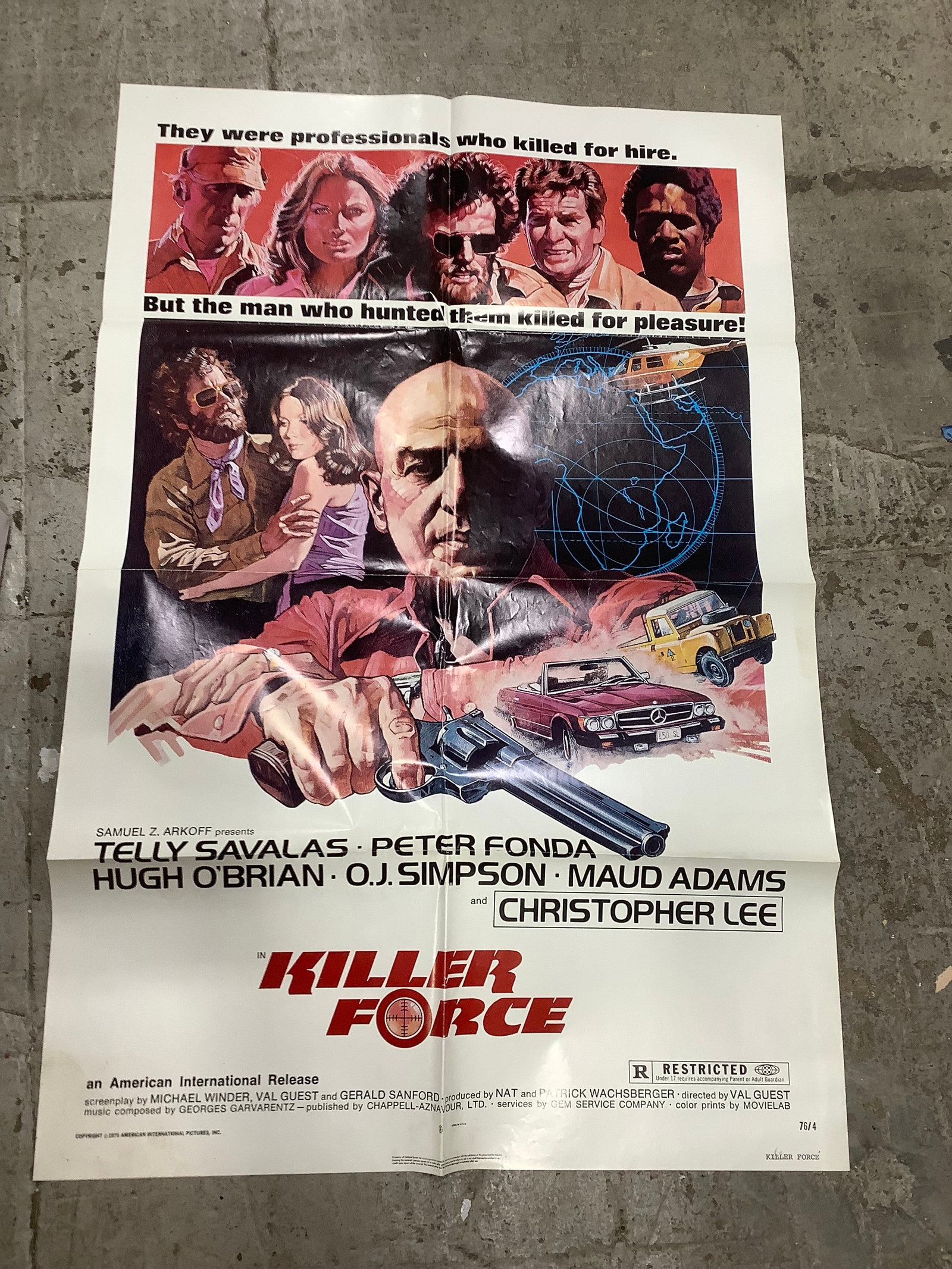 Killer Force Movie Poster (27inx41in) *Rated R*: Killer Force Movie Poster (27inx41in) *Rated R*