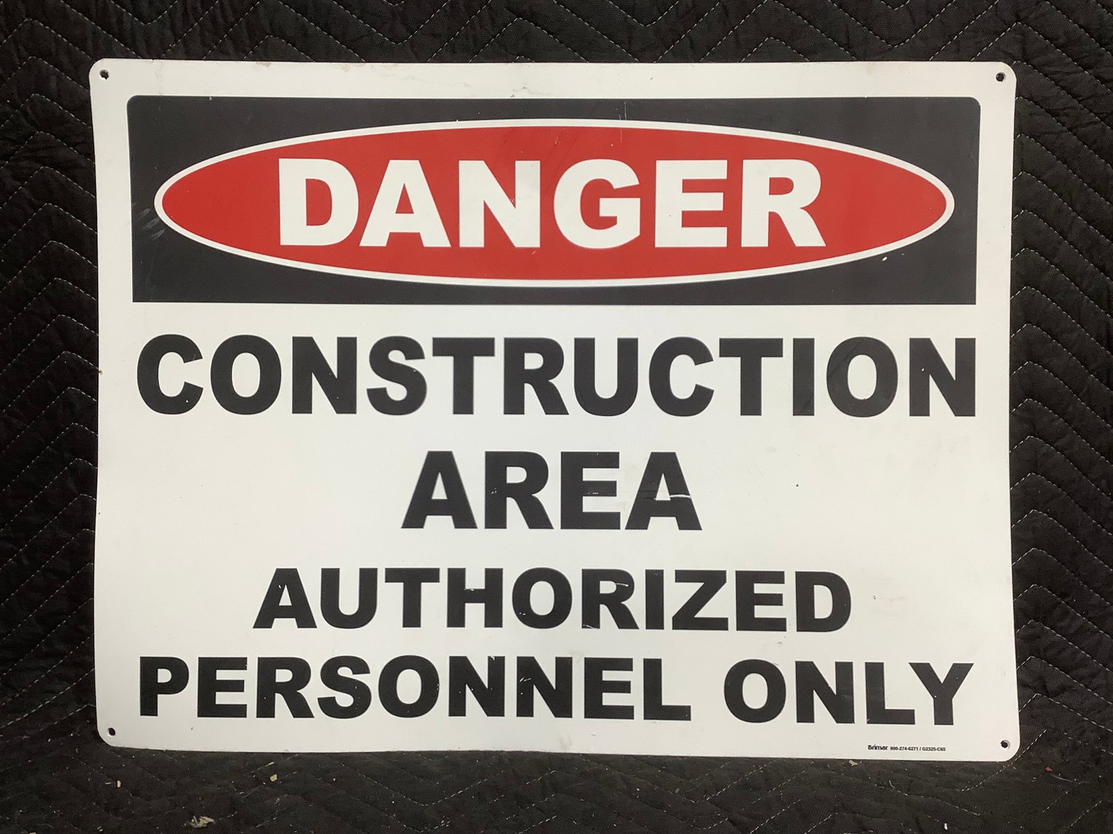 Danger 'Construction Area Authorized Personnel Only' Sign (18inx24in): Danger 'Construction Area Authorized Personnel Only' Sign (18inx24in)