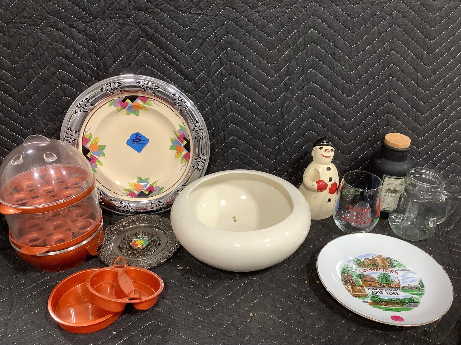 Egg maker, drinking glasses, Cooperstown plate, and more (1 of 1)