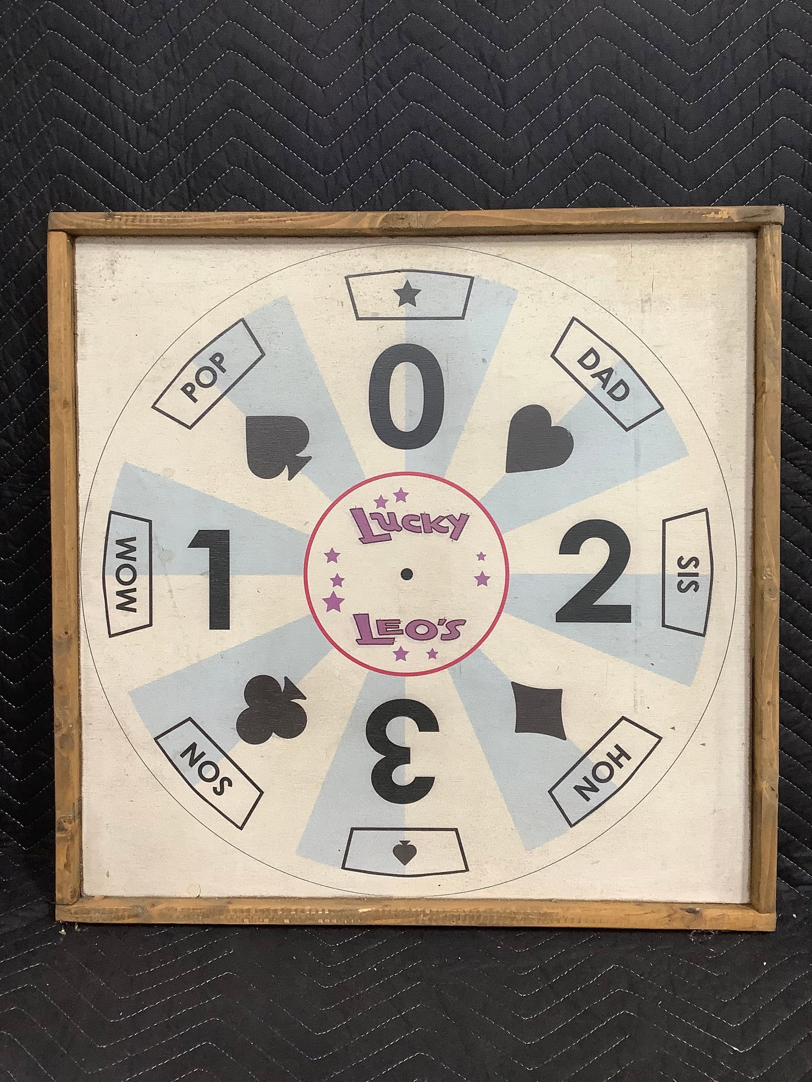 Lucky Leos framed wooden wall decor(25.5inx25.5in) (1 of 1)