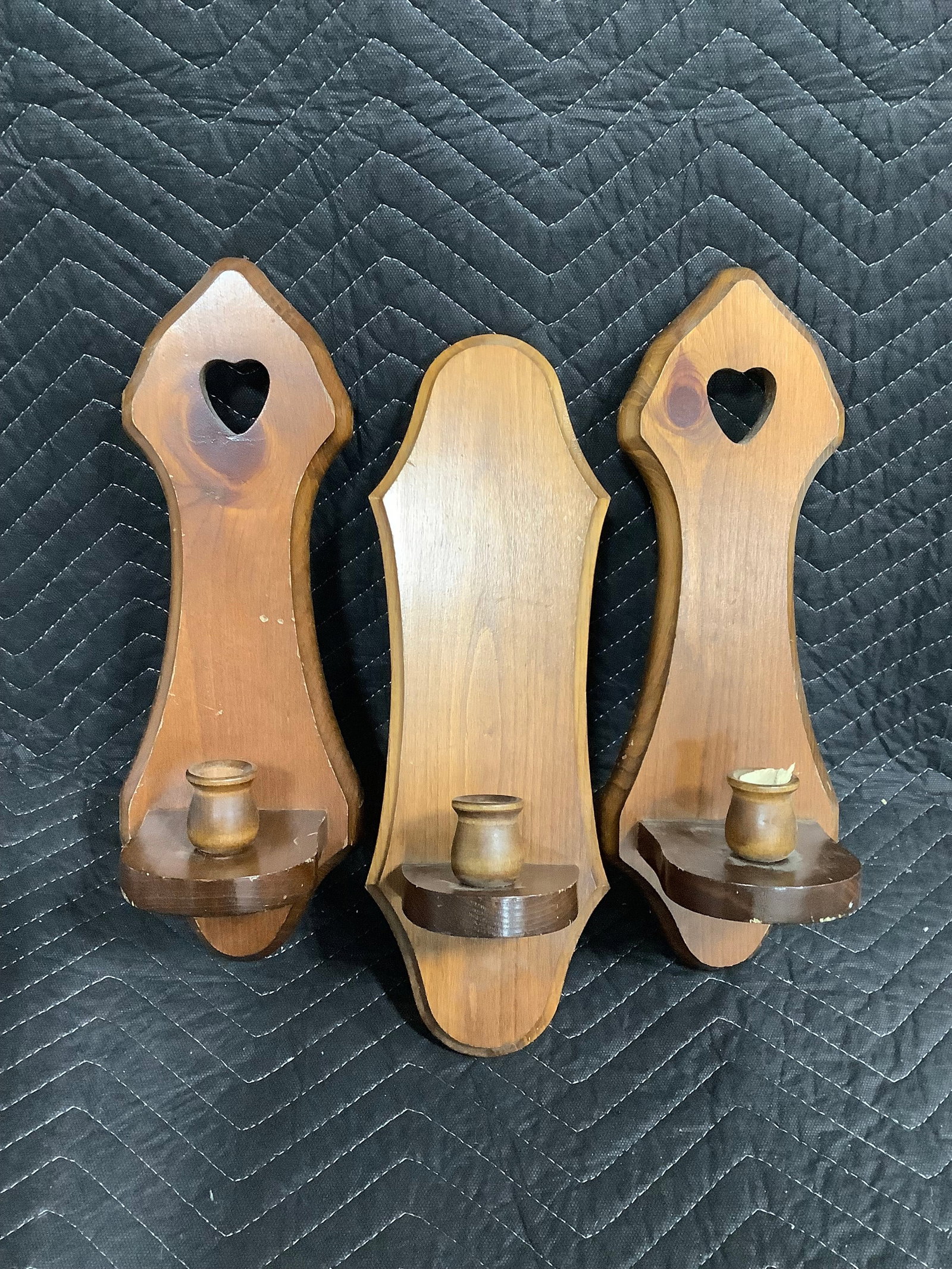 1980s wooden wall sconces: 1980s wooden wall sconces