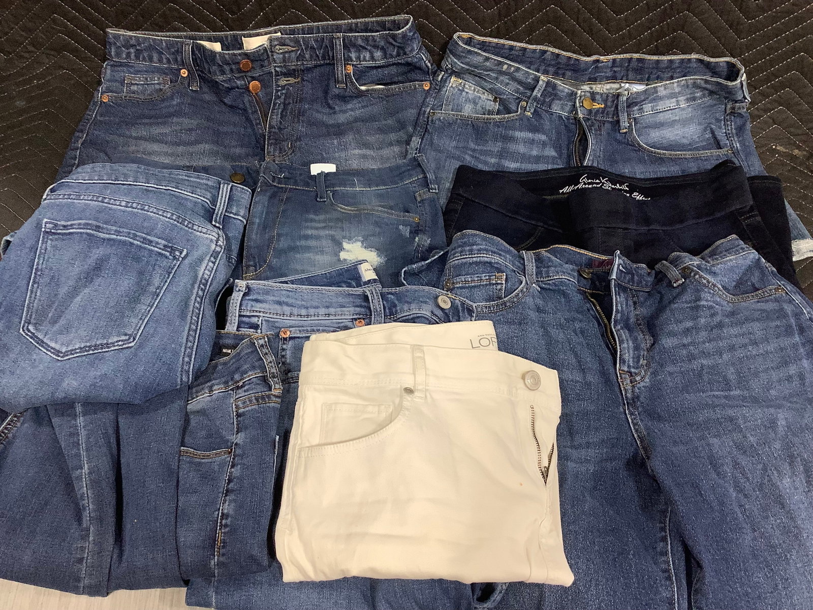 Various Denim Jeans/Shorts (Sizes Vary): Various Denim Jeans/Shorts (Sizes Vary)