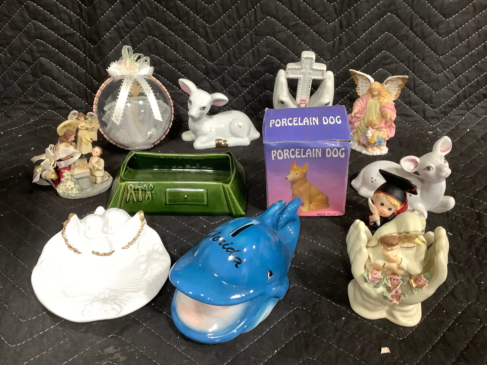 Various Ceramic Figures, Bank, and more: Various Ceramic Figures, Bank, and more