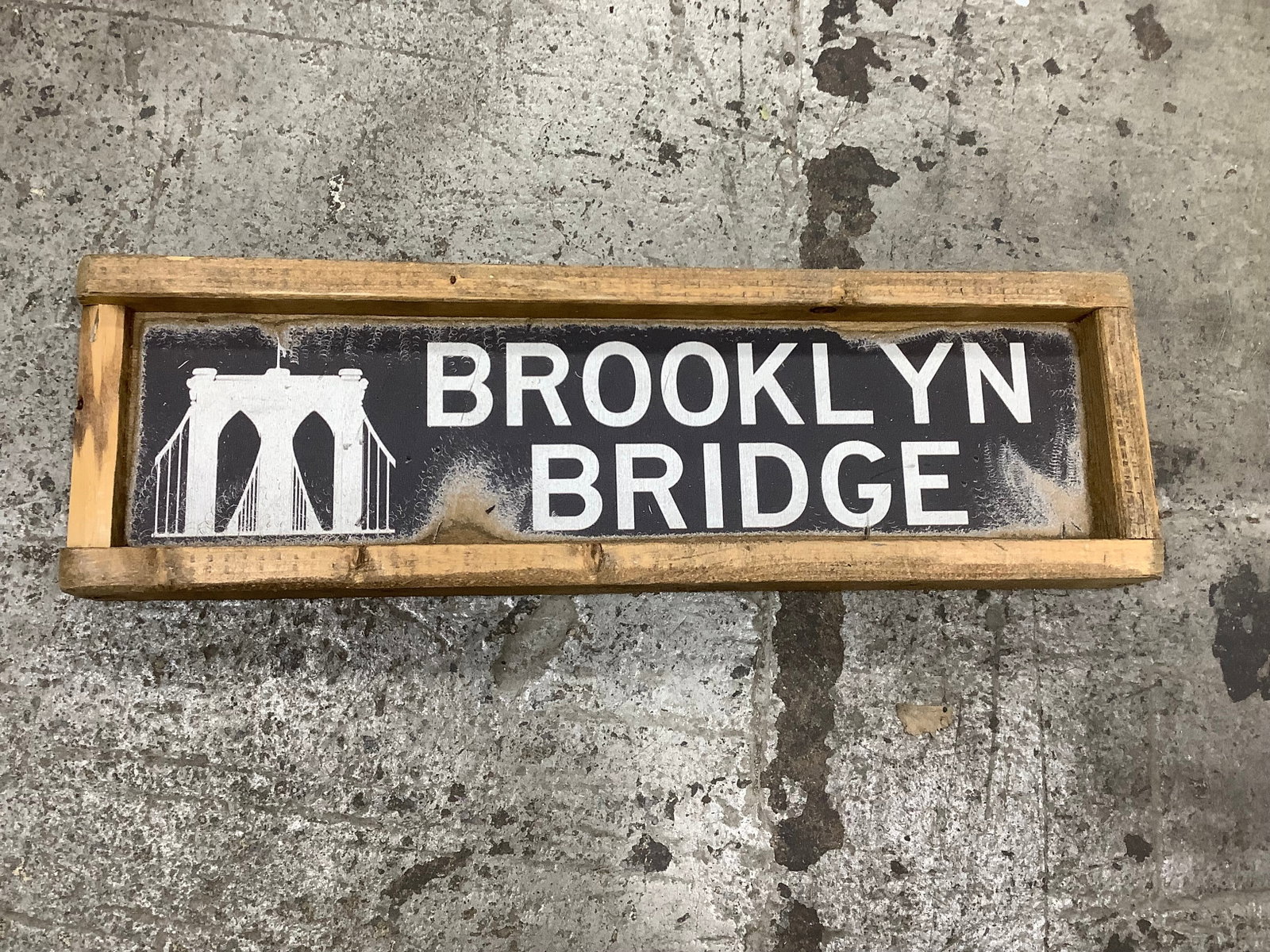 Brooklyn Bridge Wooden Wall Decor: Brooklyn Bridge Wooden Wall Decor