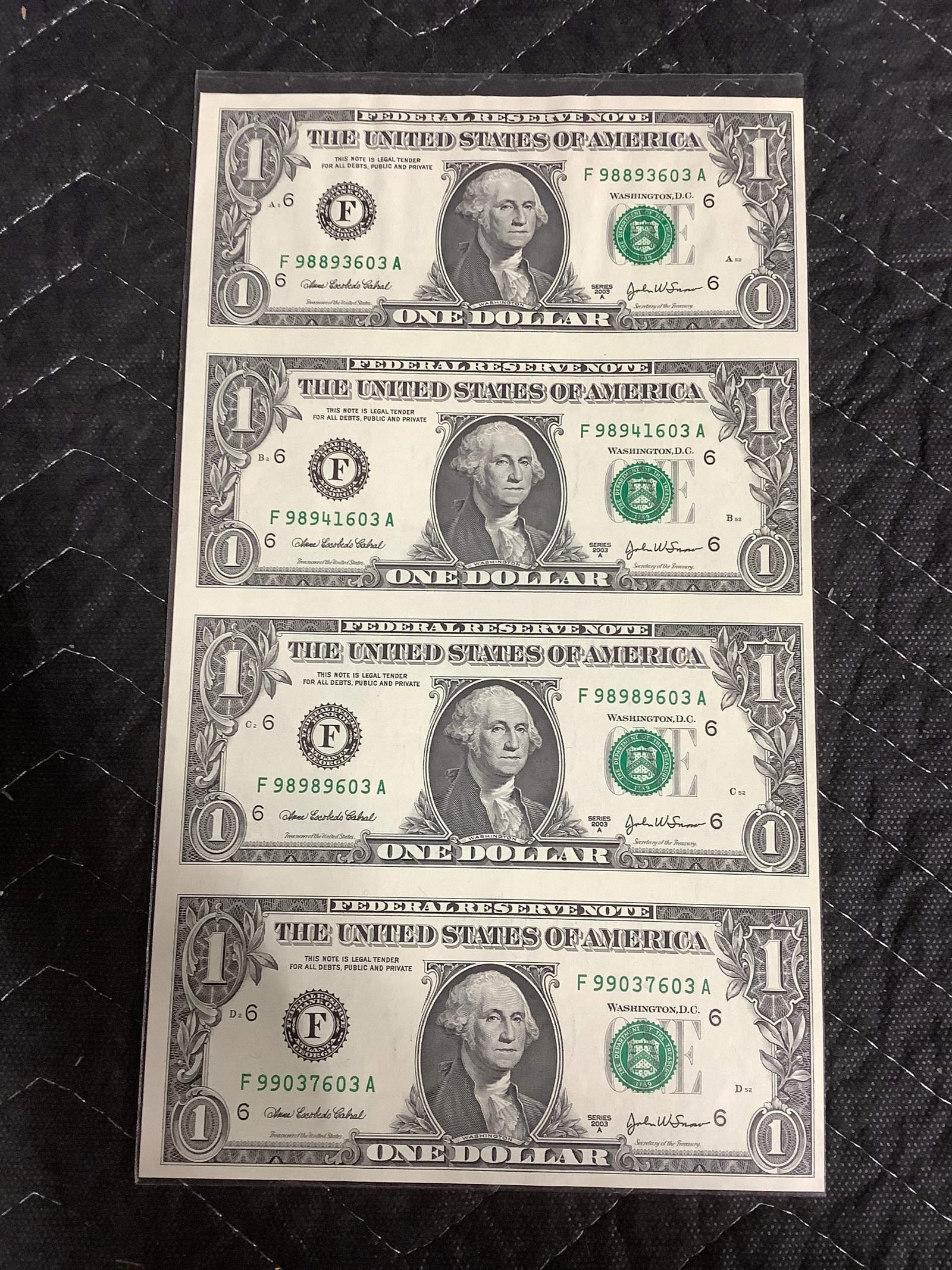2003 US 1 Dollar Bills: 2003 US 1 Dollar Bills