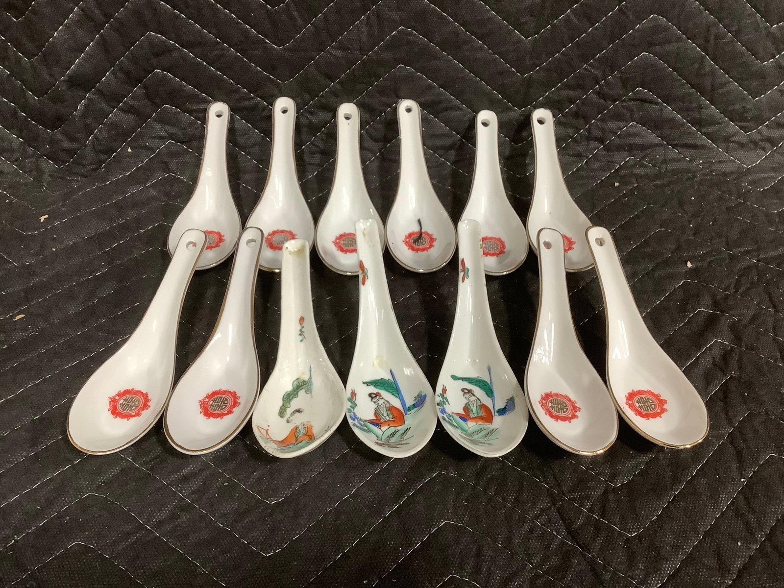 Vintage porcelain spoons: Vintage porcelain spoons