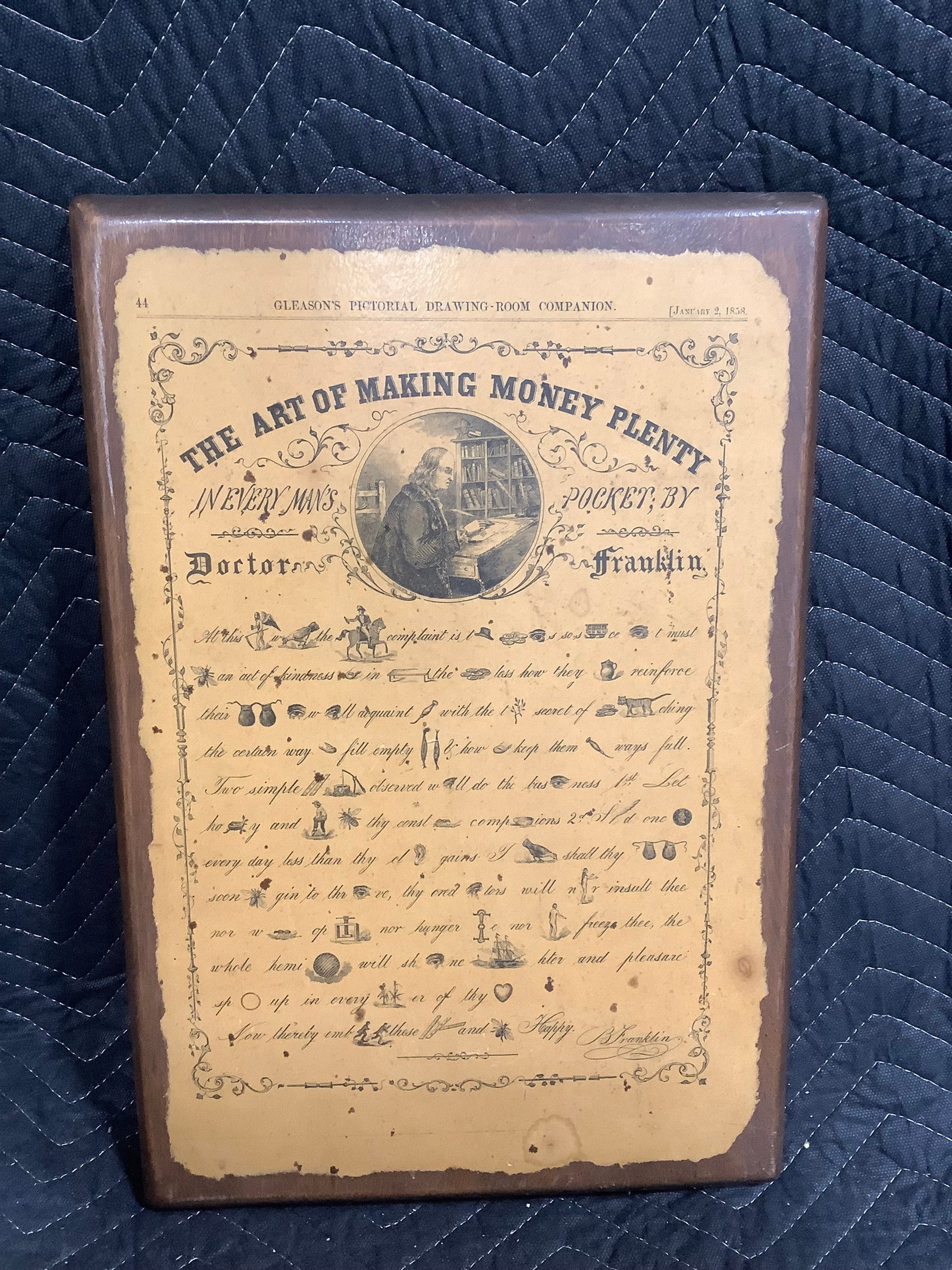 The Art of Making Money Plenty wall plaque(12inx18in) (1 of 1)