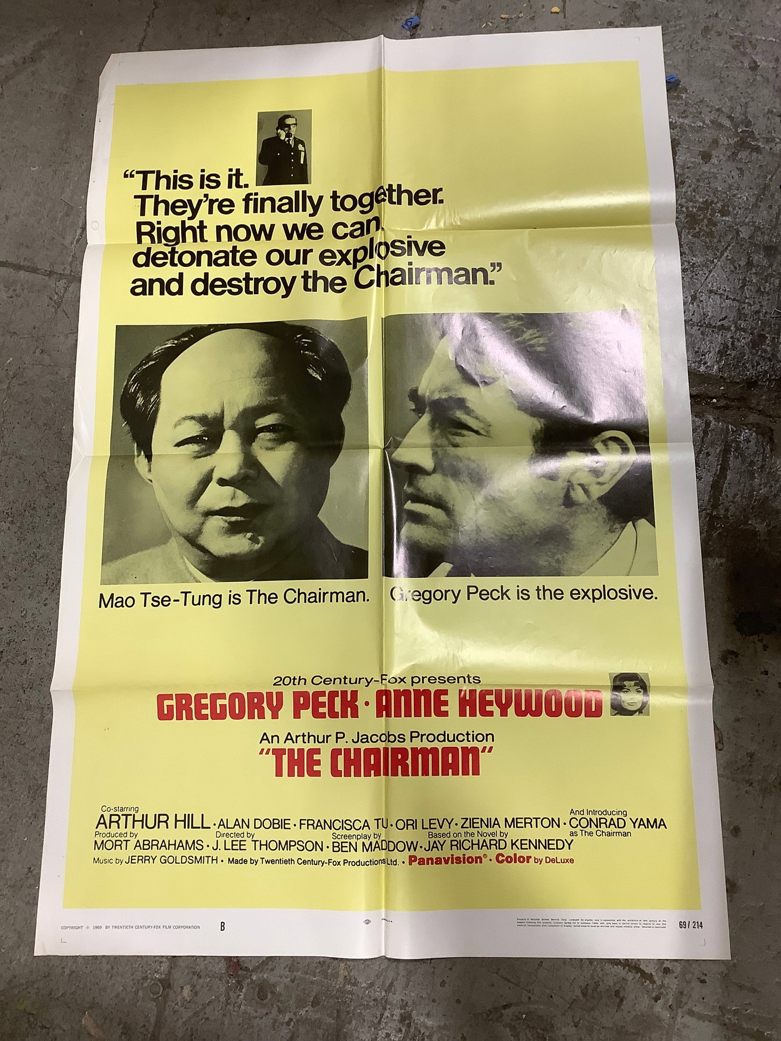 The Chairman vintage poster(27inx40.5in): The Chairman vintage poster(27inx40.5in)