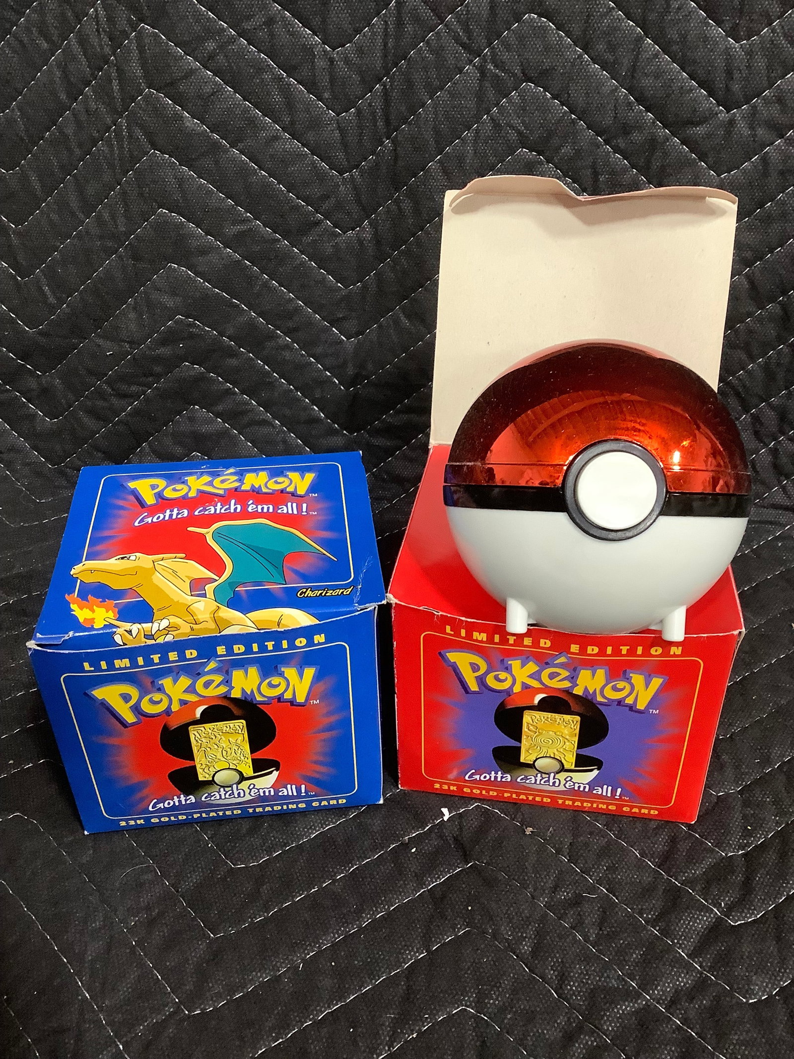 Pokemon balls with gold plated trading card (1 of 1)