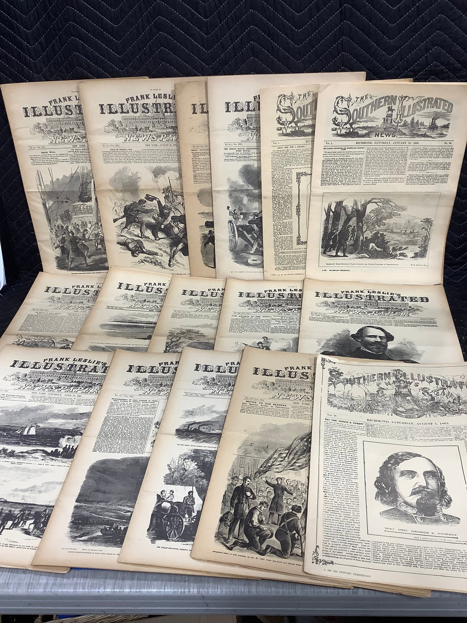 1800s Frank Leslie's/Southern Illustrated newspaper copies: 1800s Frank Leslie's/Southern Illustrated newspaper copies