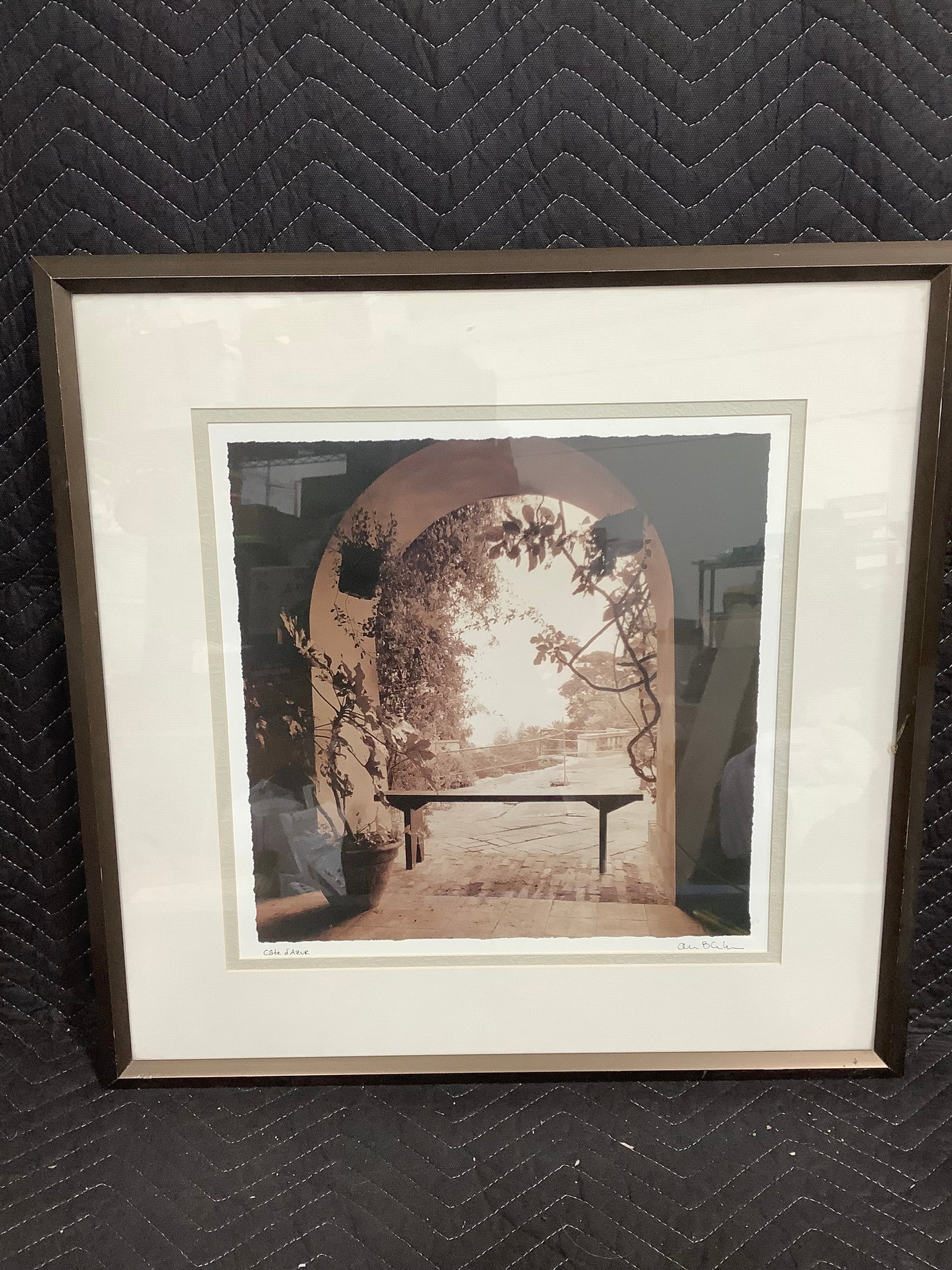 Vintage framed and signed artwork(24.5inx24.5in) (1 of 1)