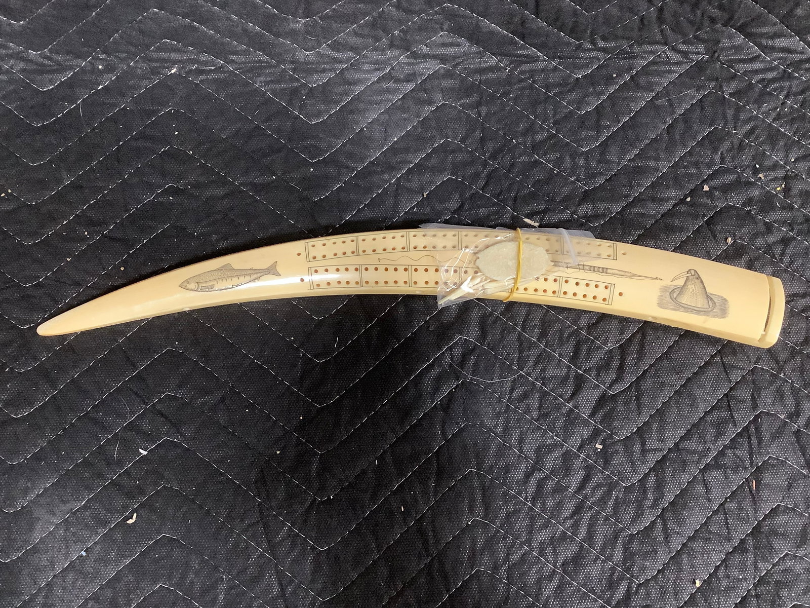 Scrimshaw tusk reproduction: Scrimshaw tusk reproduction