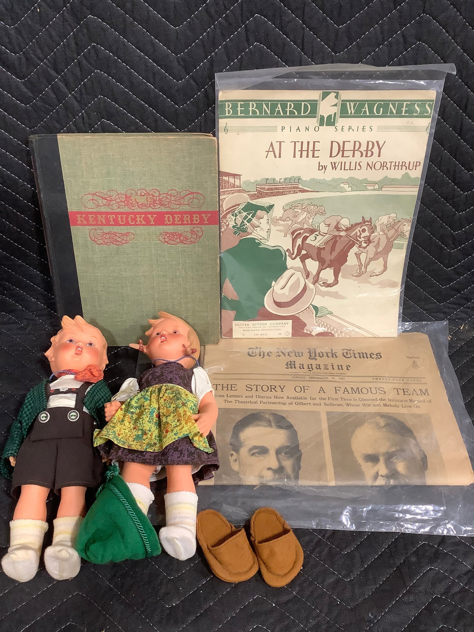 Vintage Goebel dolls and vintage Kentucky Derby ephemera (1 of 1)