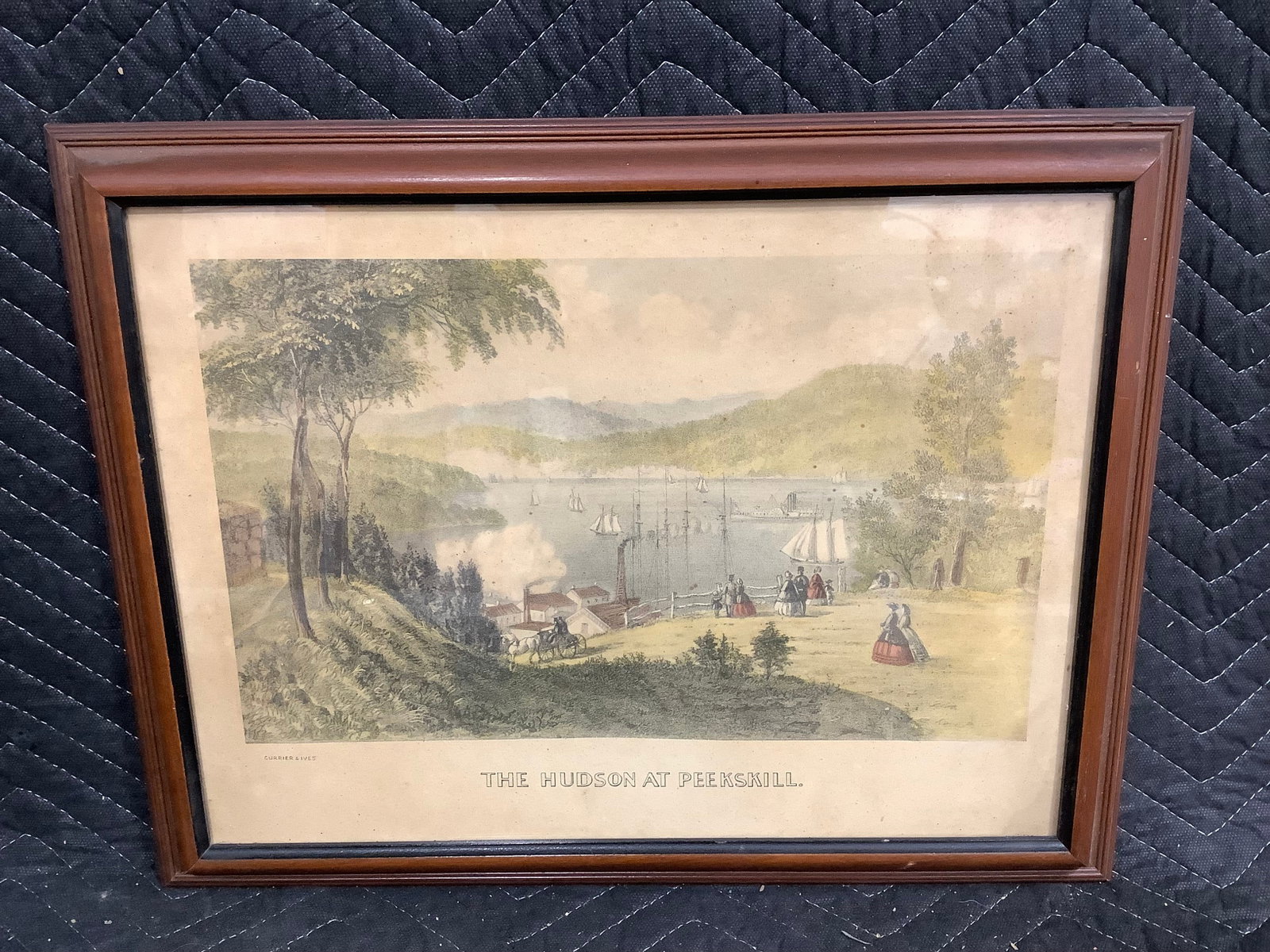 The Hudson at Peekskill framed print(14inx18in) (1 of 1)