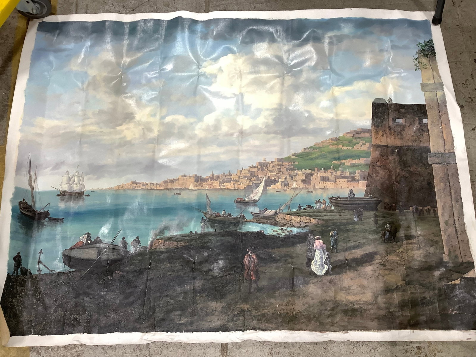 19th century Neapolitan reproduction(38inx50.5in): 19th century Neapolitan reproduction(38inx50.5in)